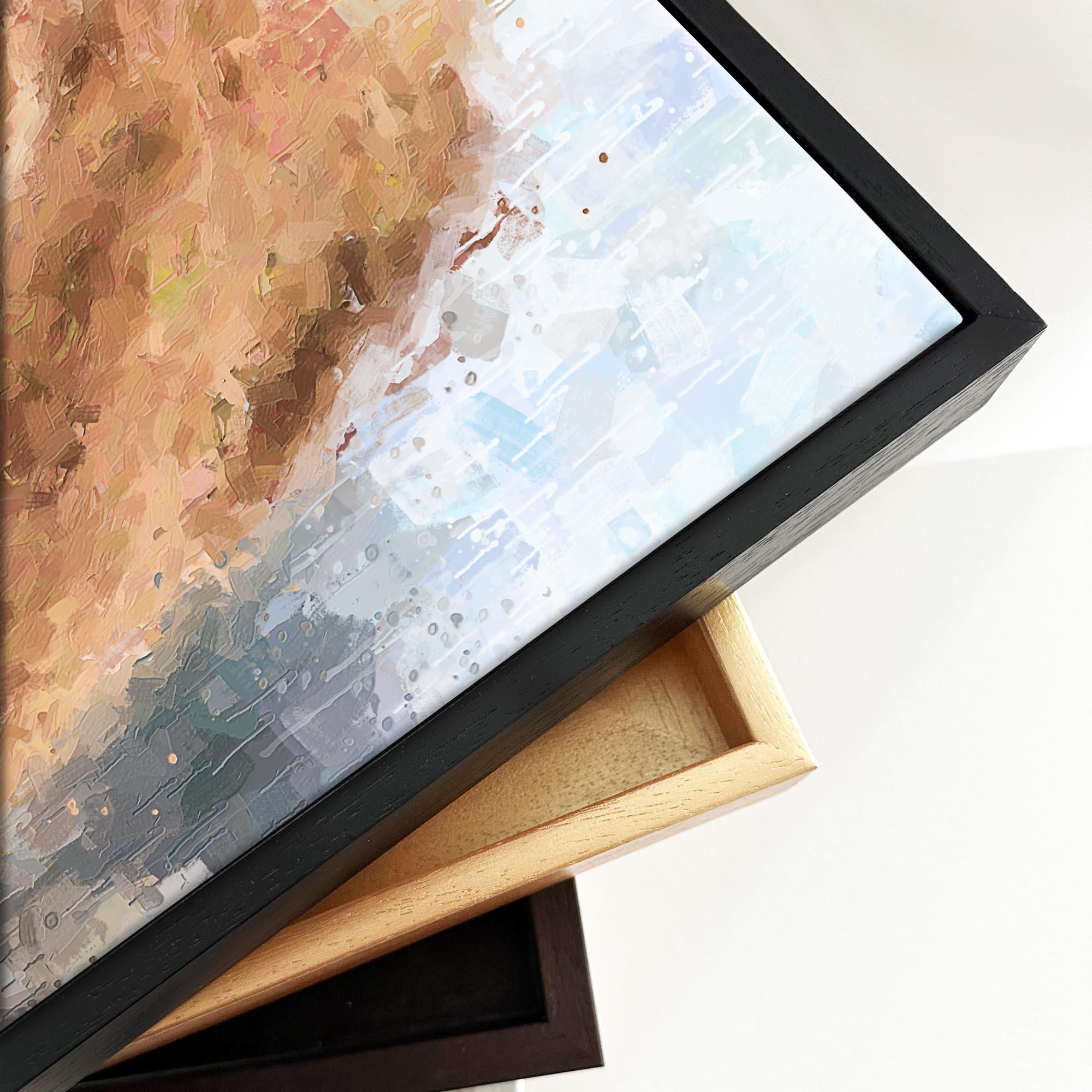 Highland Cow Portrait Print On Canvas-Abstract House