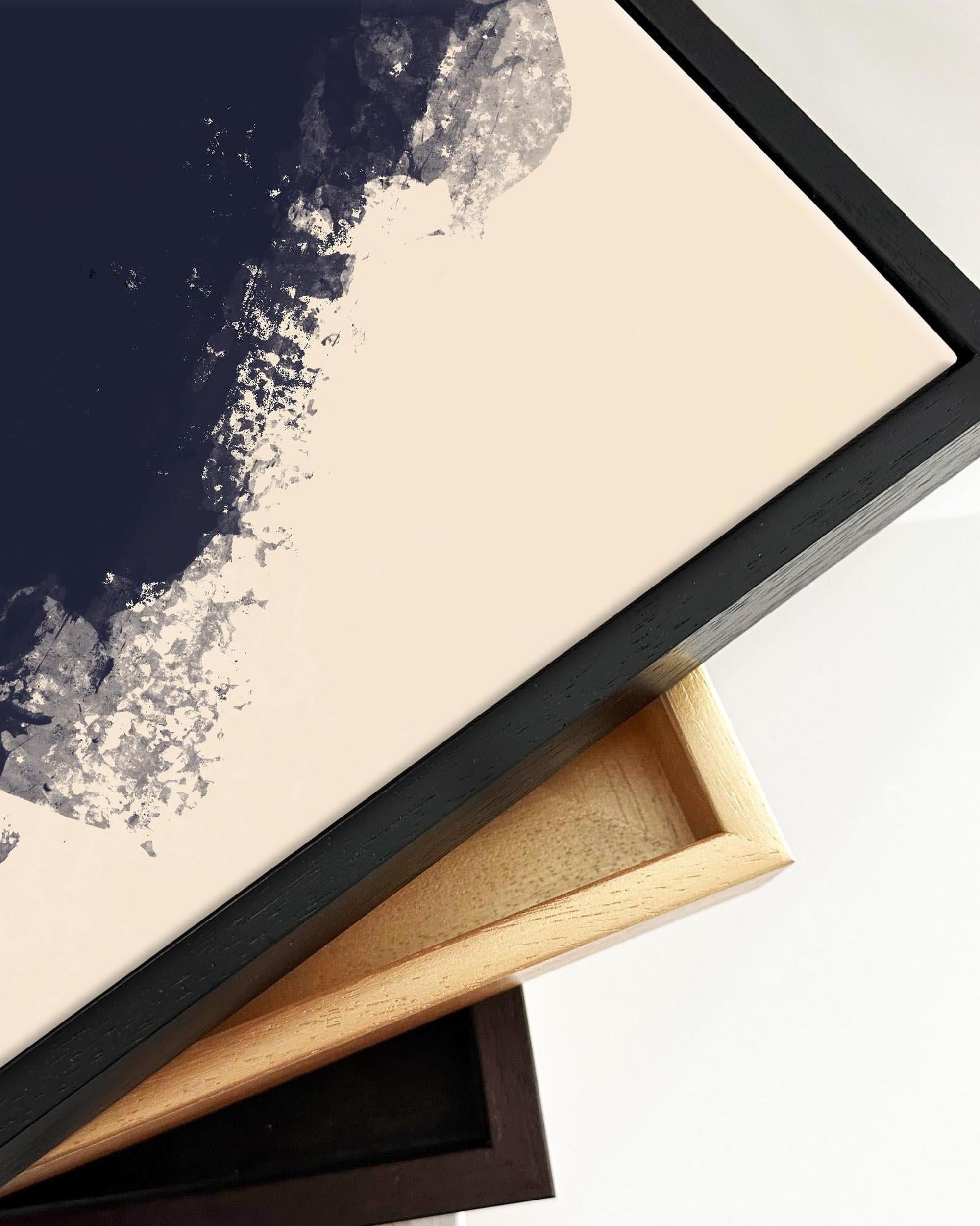 Burnt Sands Framed Canvas-Abstract House