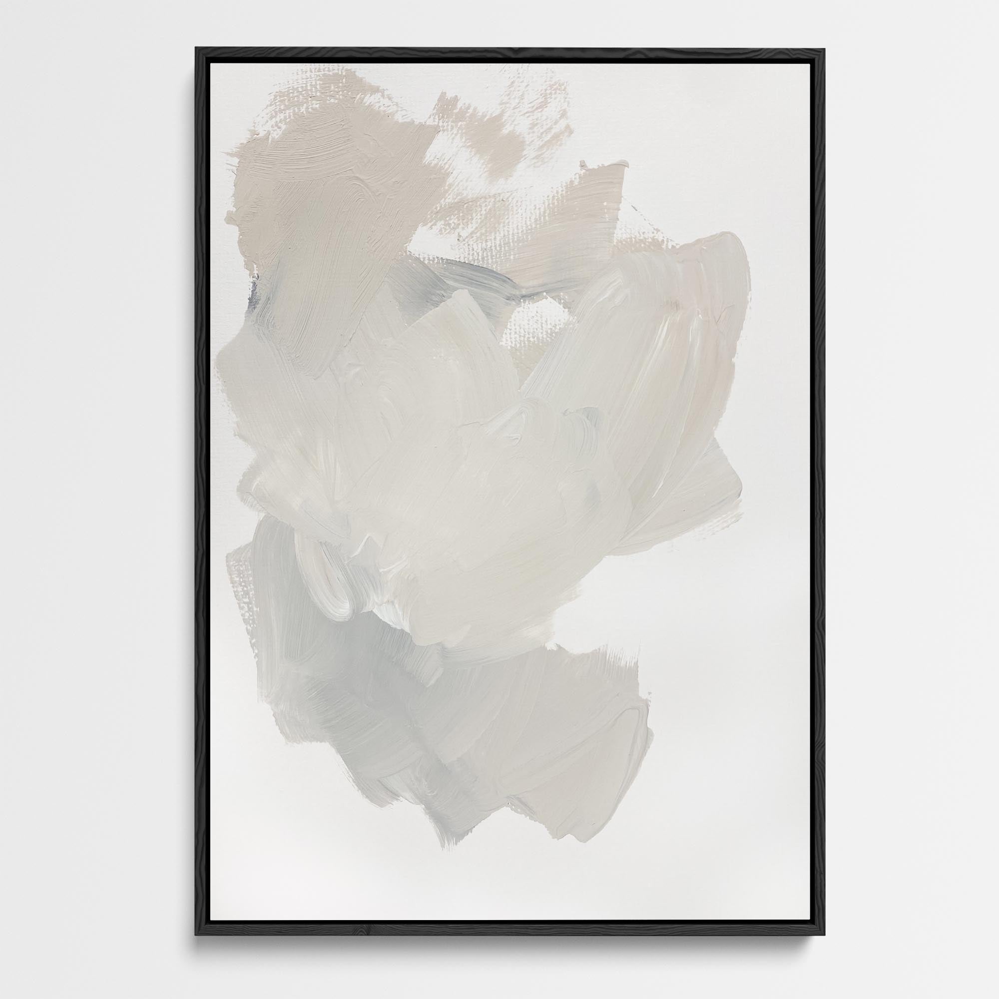 Serene Grey Skies Framed Canvas-Abstract House