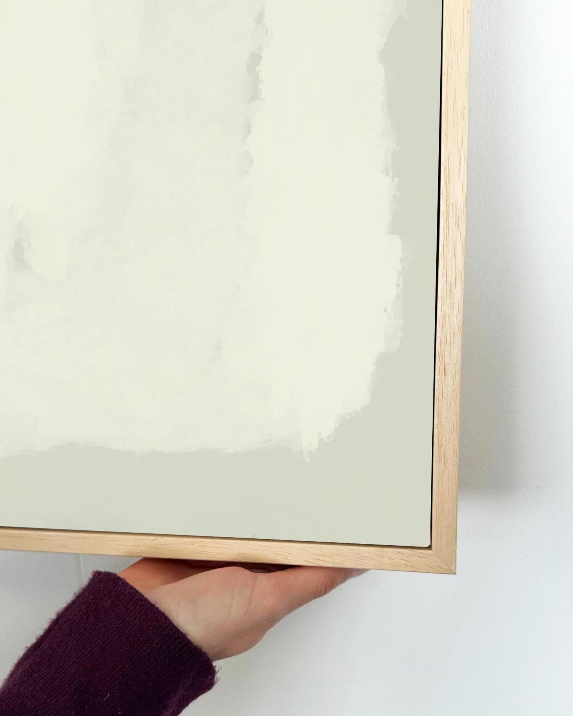 Pistachio Palette Framed Canvas-Abstract House