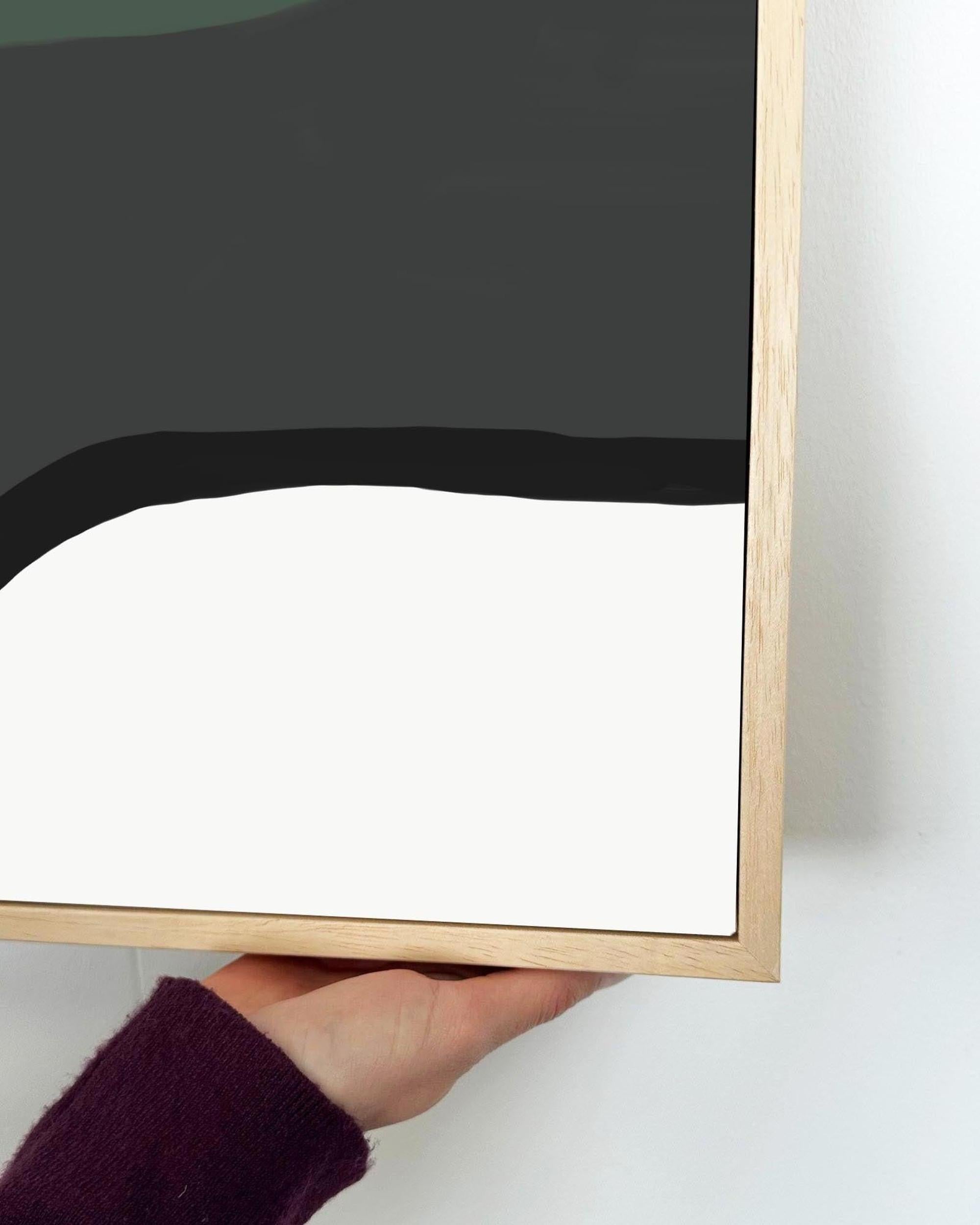 Grey Abstract Design Framed Canvas-Abstract House