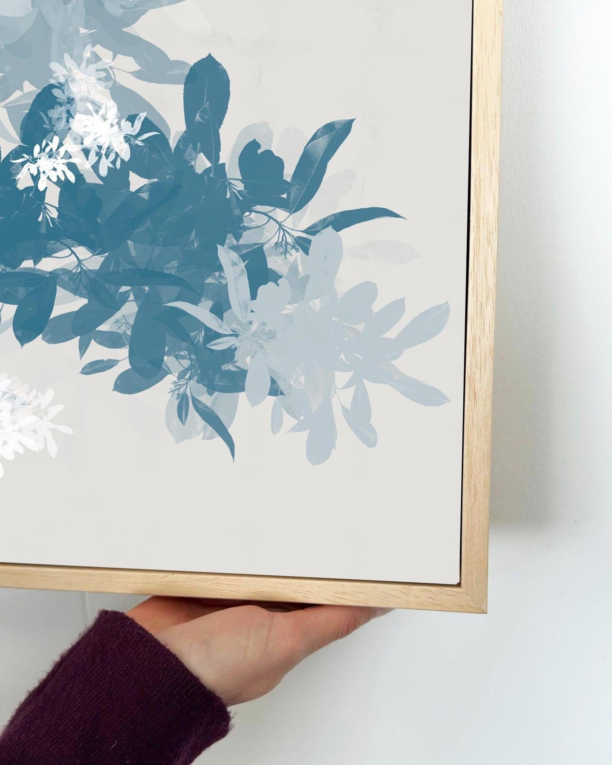 Floral Shades Framed Canvas-Abstract House