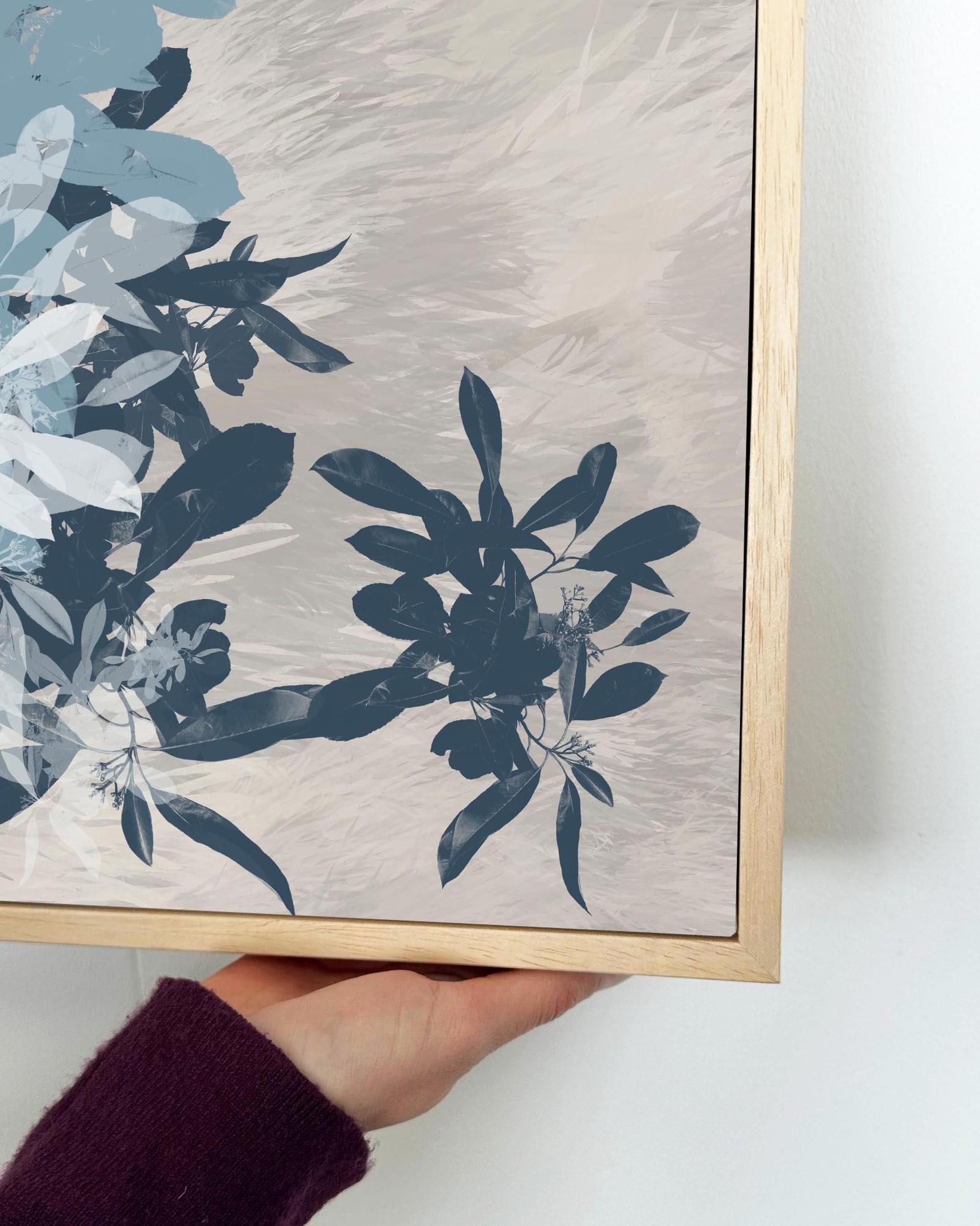 Floral Shades II Framed Canvas-Abstract House