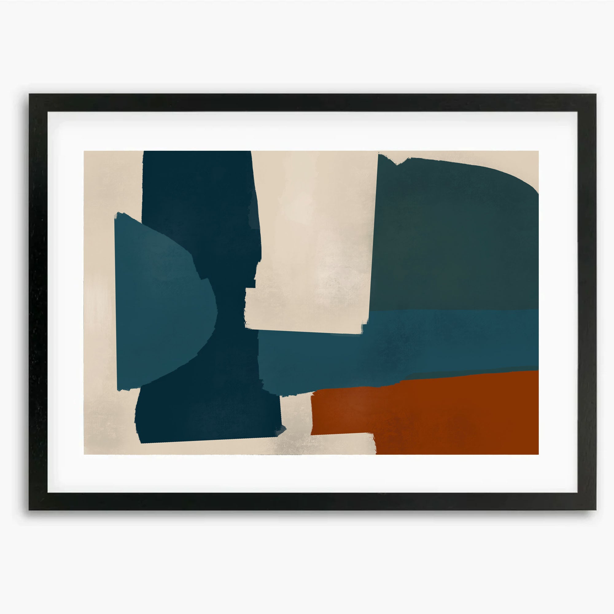 Collages Fine Art Print-Abstract House