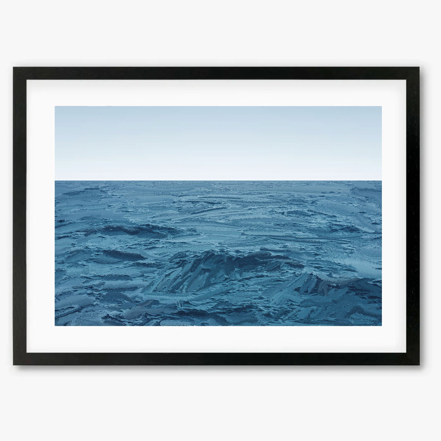 Deep Blue Sea Framed Print-Abstract House