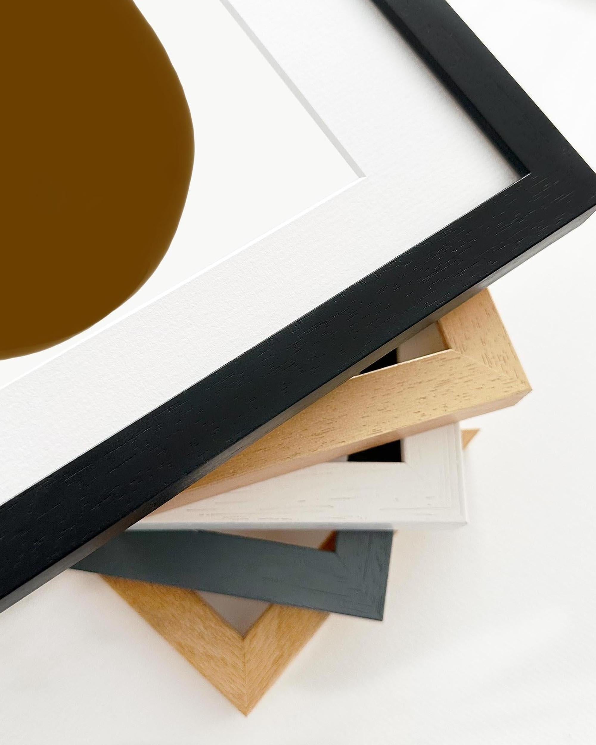 Collection of various photo frames on a white background