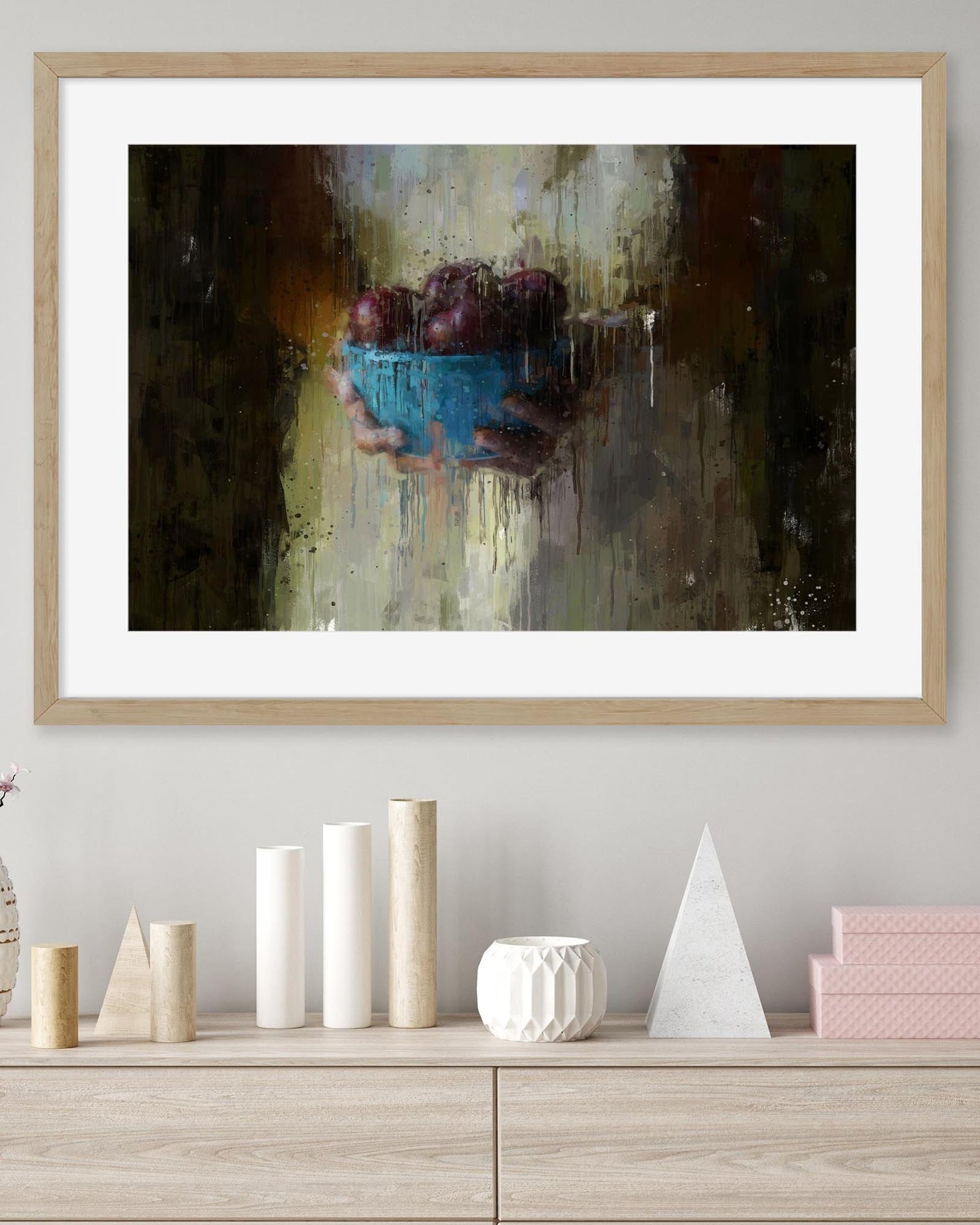 Fruit Still Life Fine Framed Art-Abstract House
