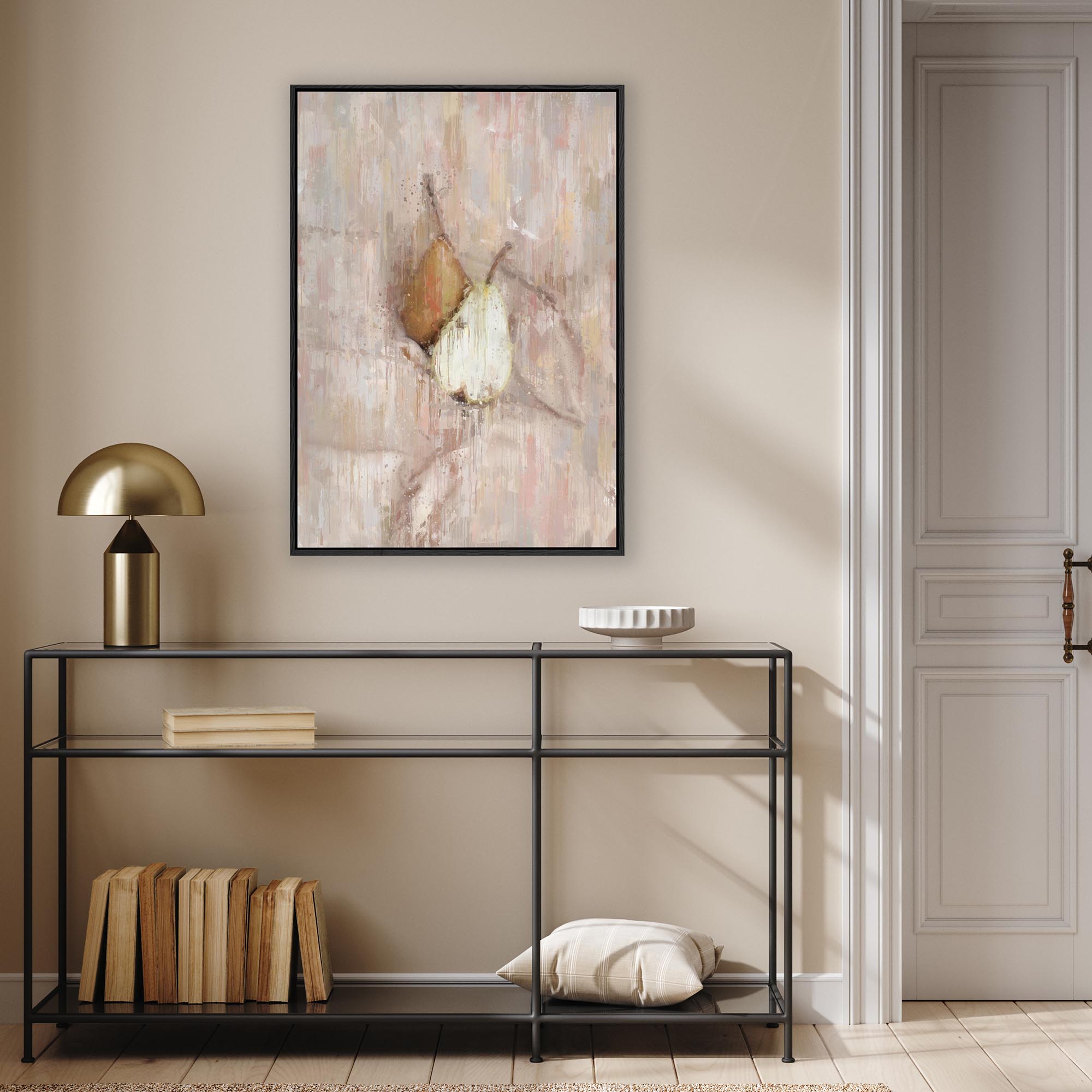 Pears Still Life Painting Framed Canvas-Abstract House