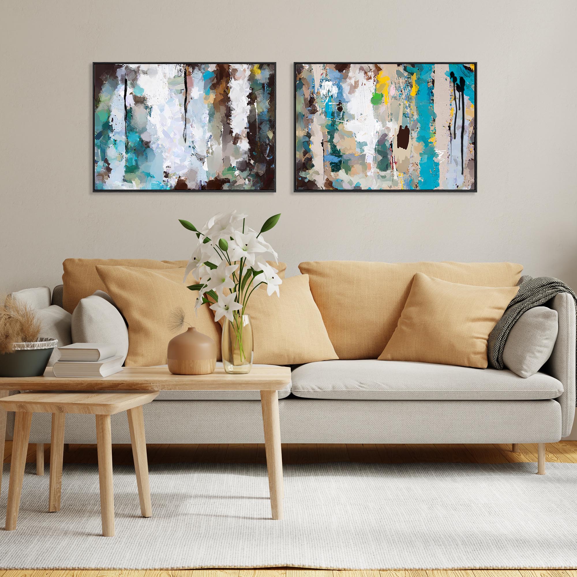 Moments In Time Canvas Set Of 2