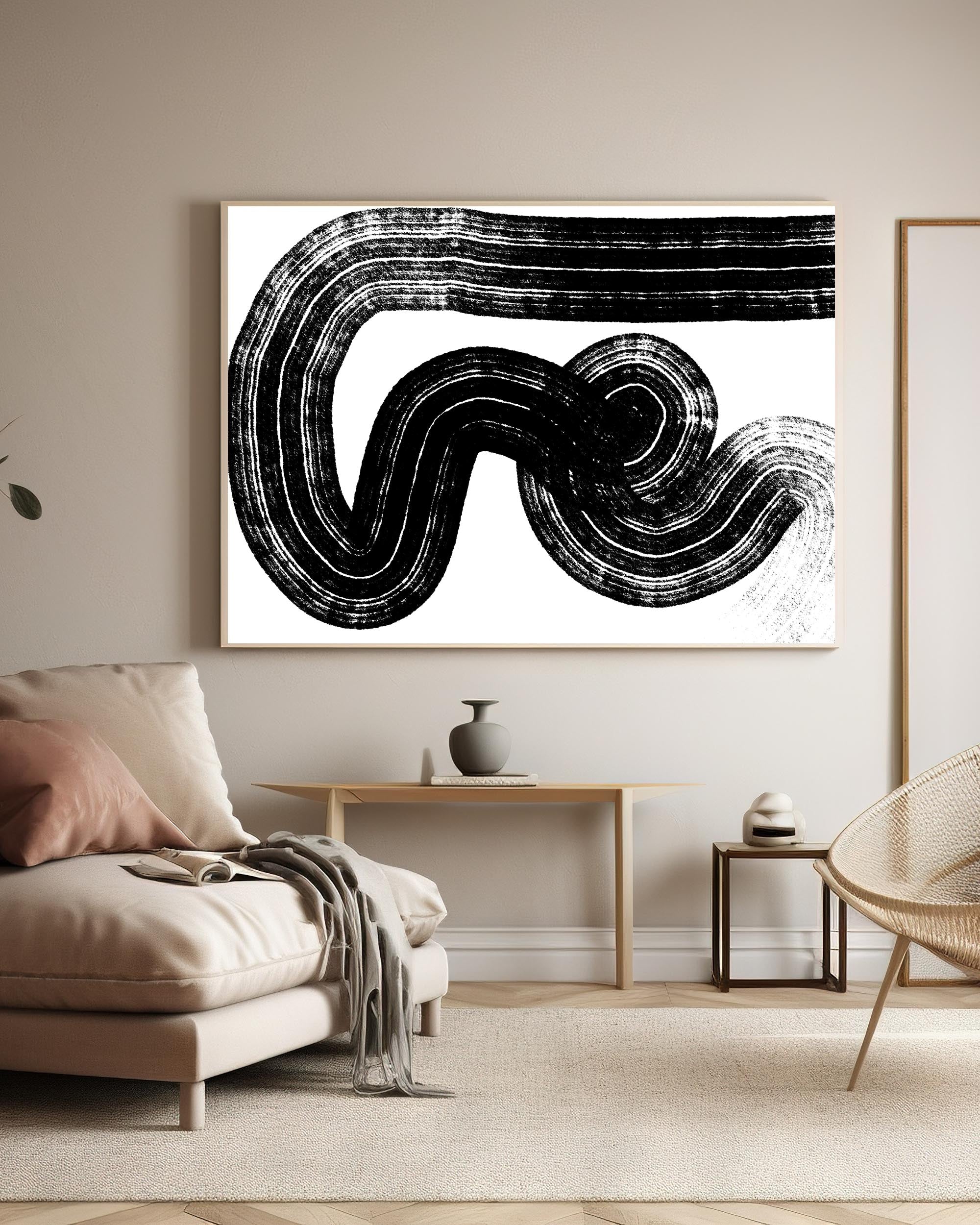 Swerve Line Canvas Art