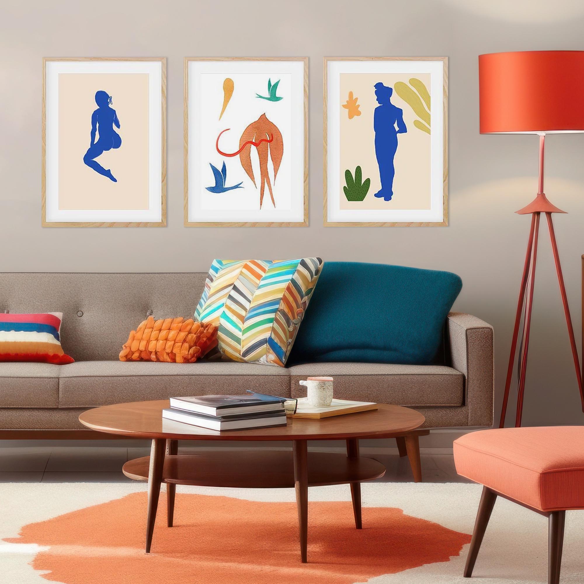 Matisse Botanical Illustrations - Set Of 3 Prints-Abstract House