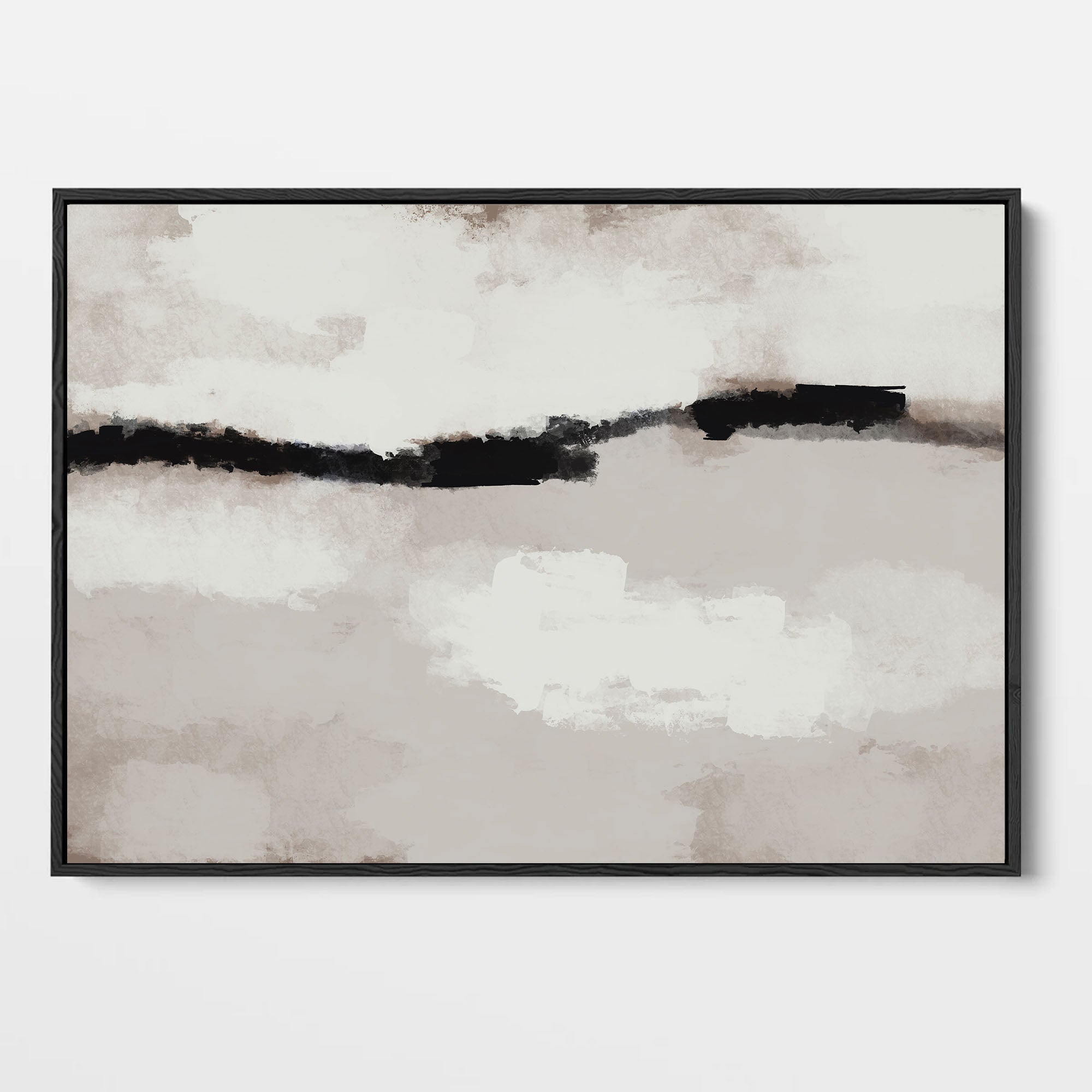 Misty Waters Framed Canvas-Abstract House