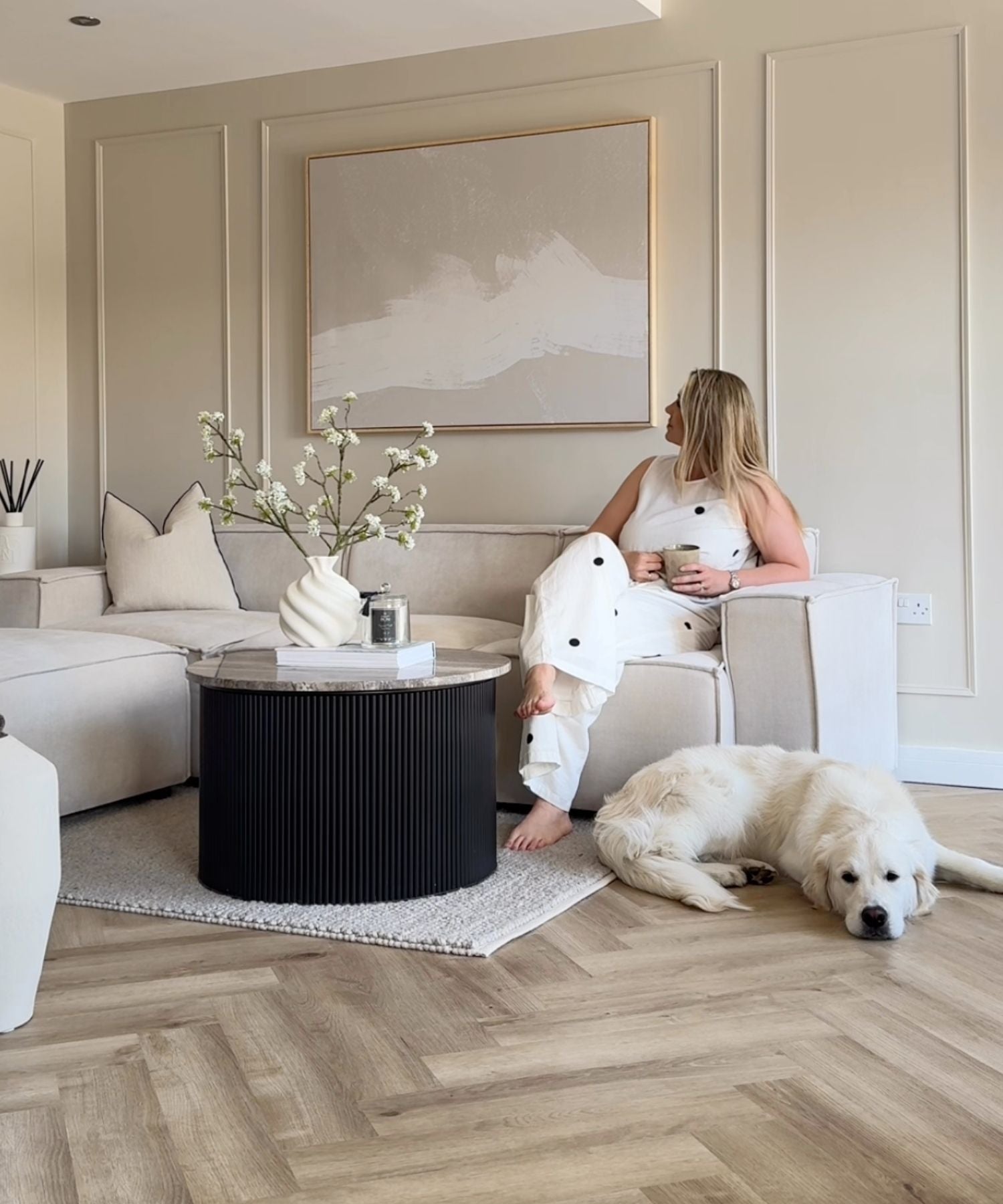 large abstract neutral wall art prints, affordable framed art prints for living room UK