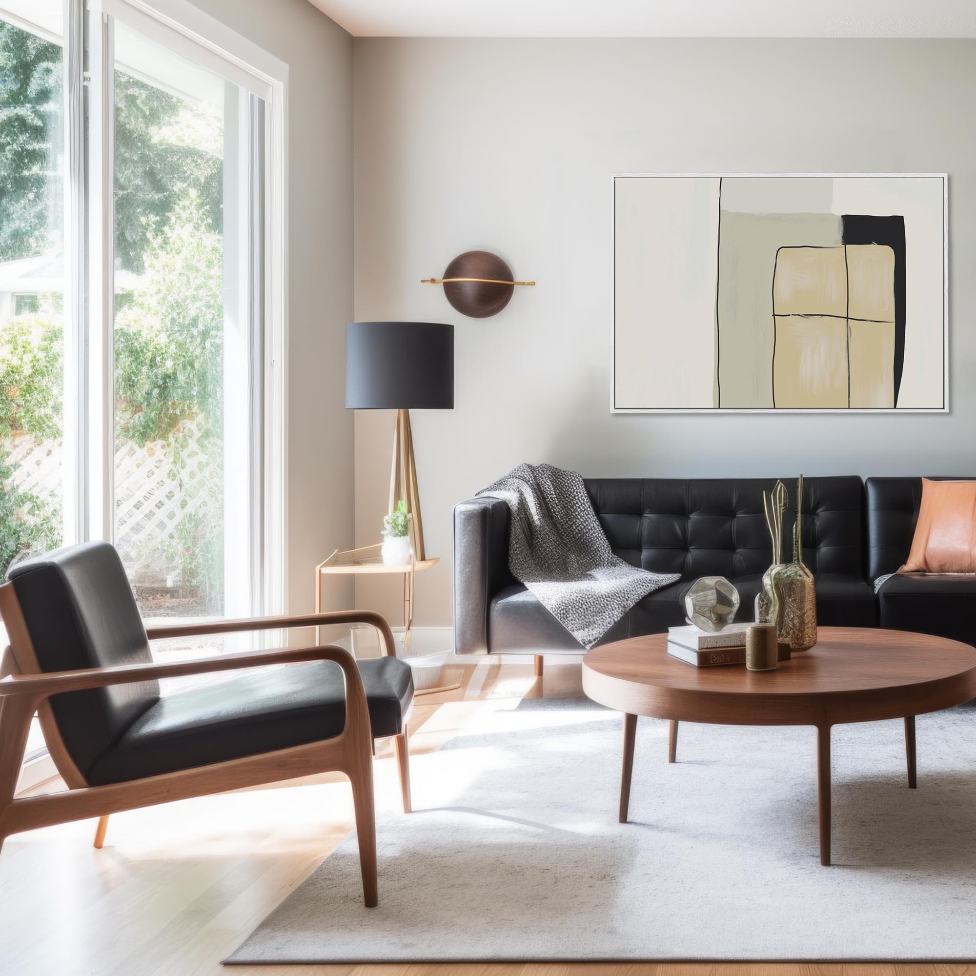 Untitled VI Framed Canvas-Abstract House