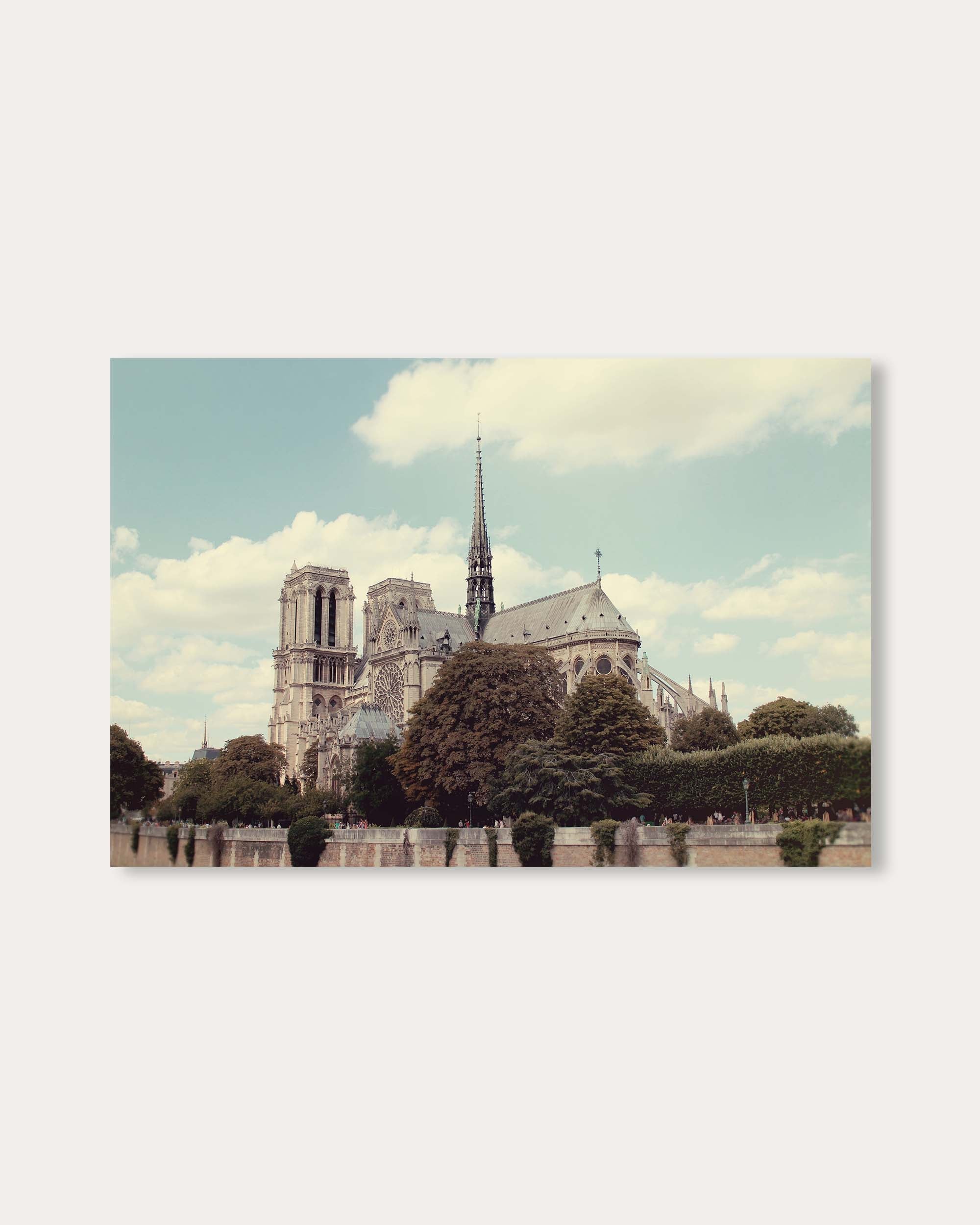 Paris Cathedral Art Poster