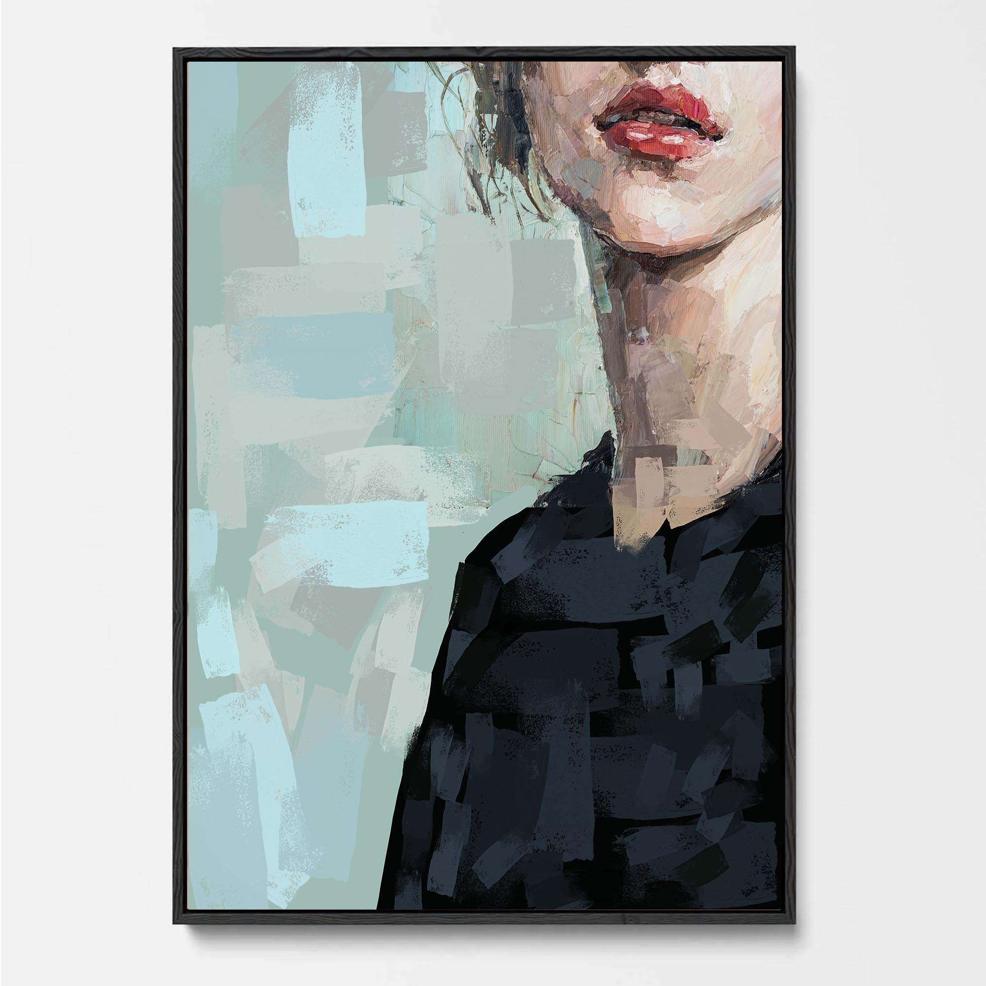Portrait Of A Woman Fine Art Print-Abstract House