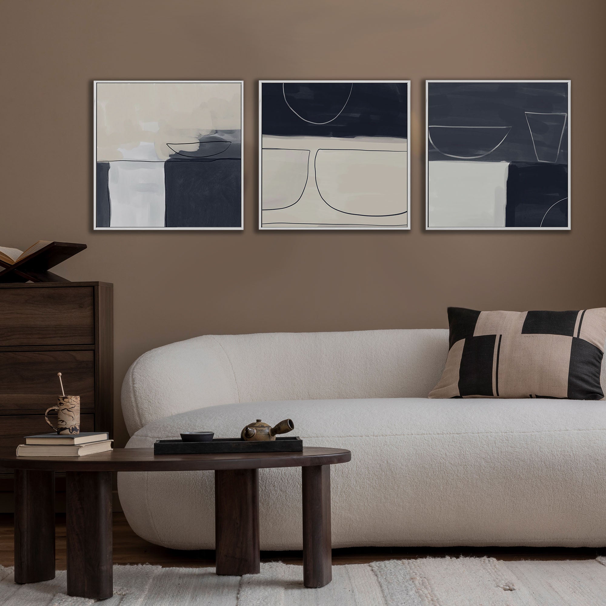 Still Life Study Framed Canvas Set-Abstract House
