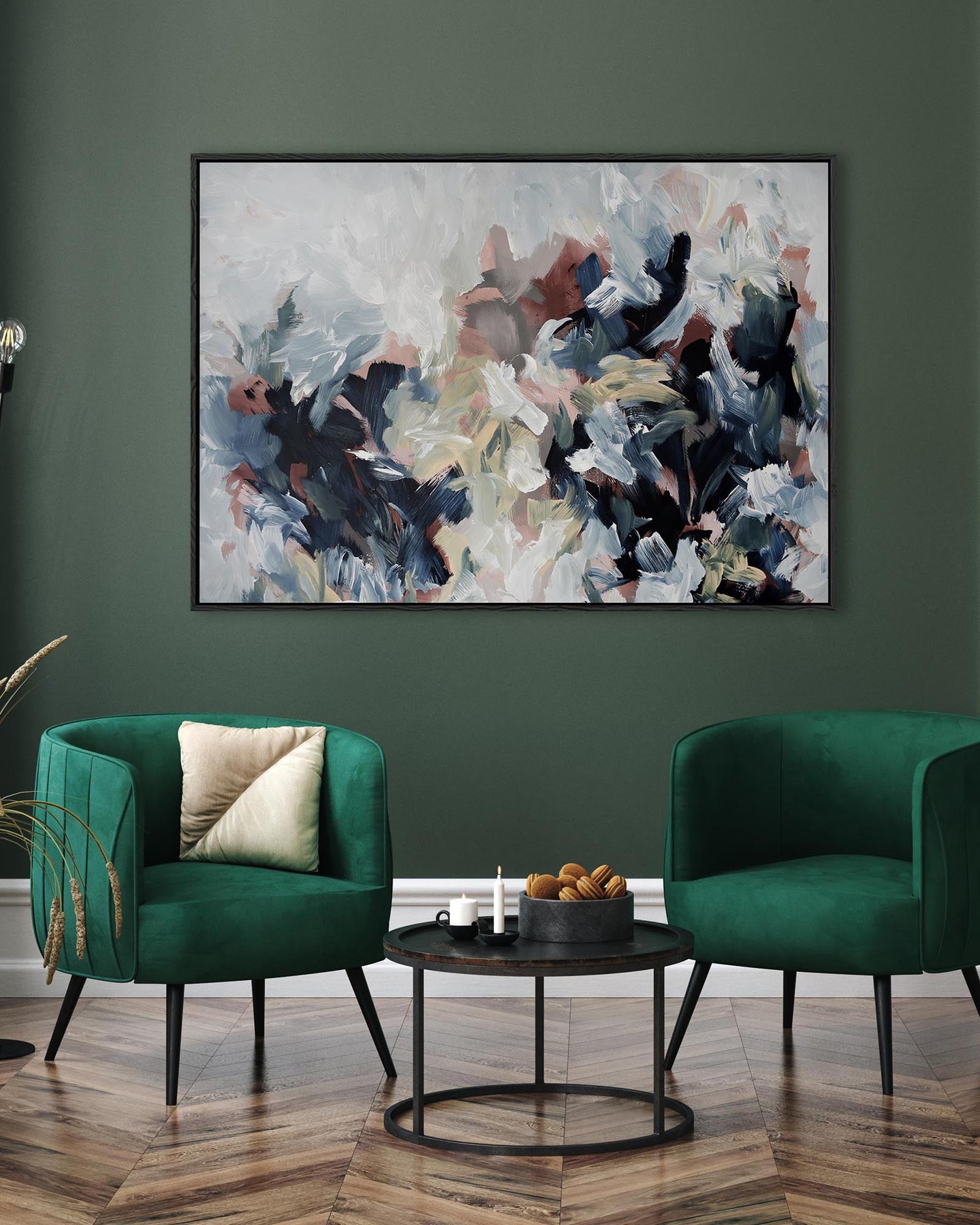 Abstract 449 Framed Canvas-Abstract House