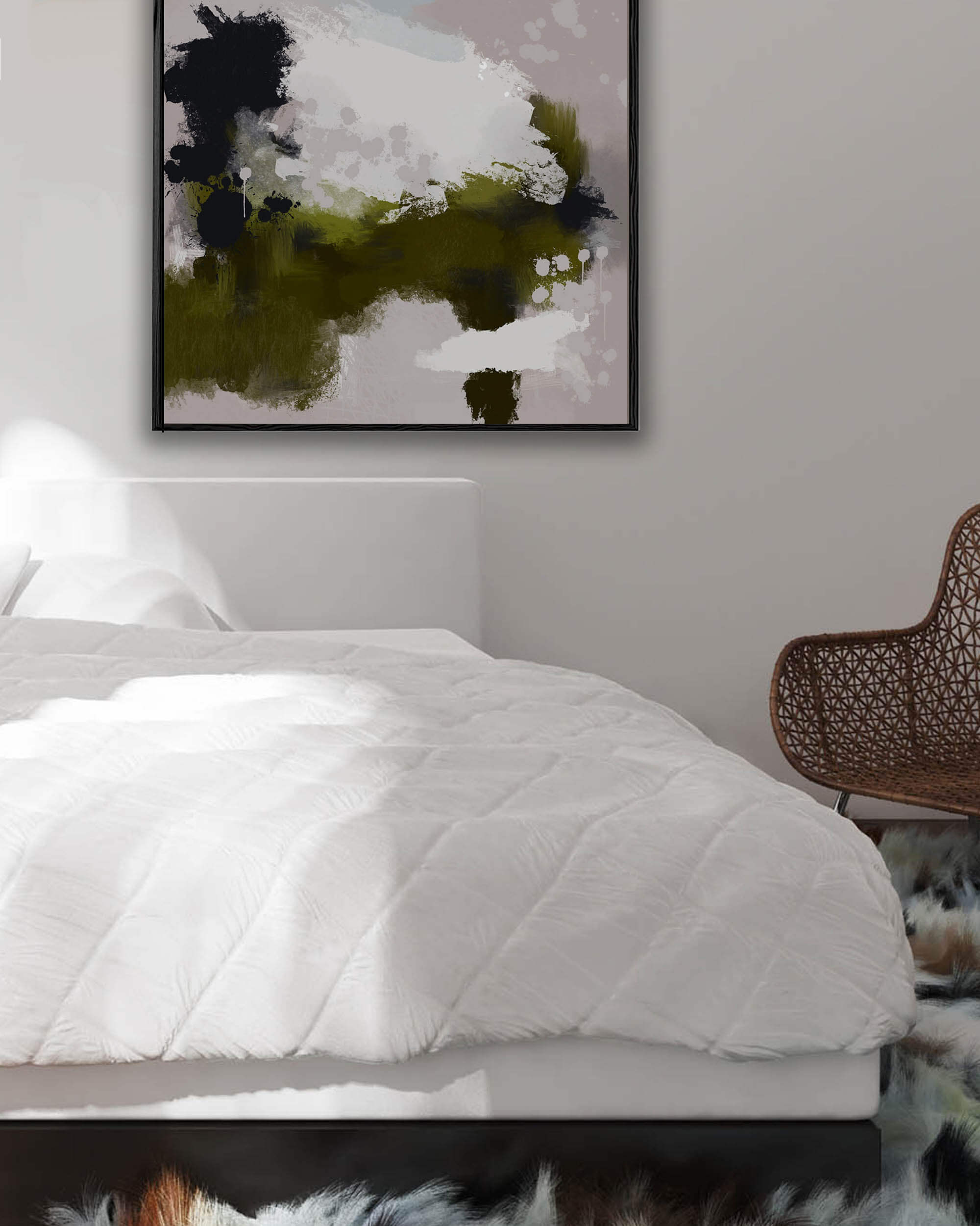 Wimbledon Park Abstract Canvas Art