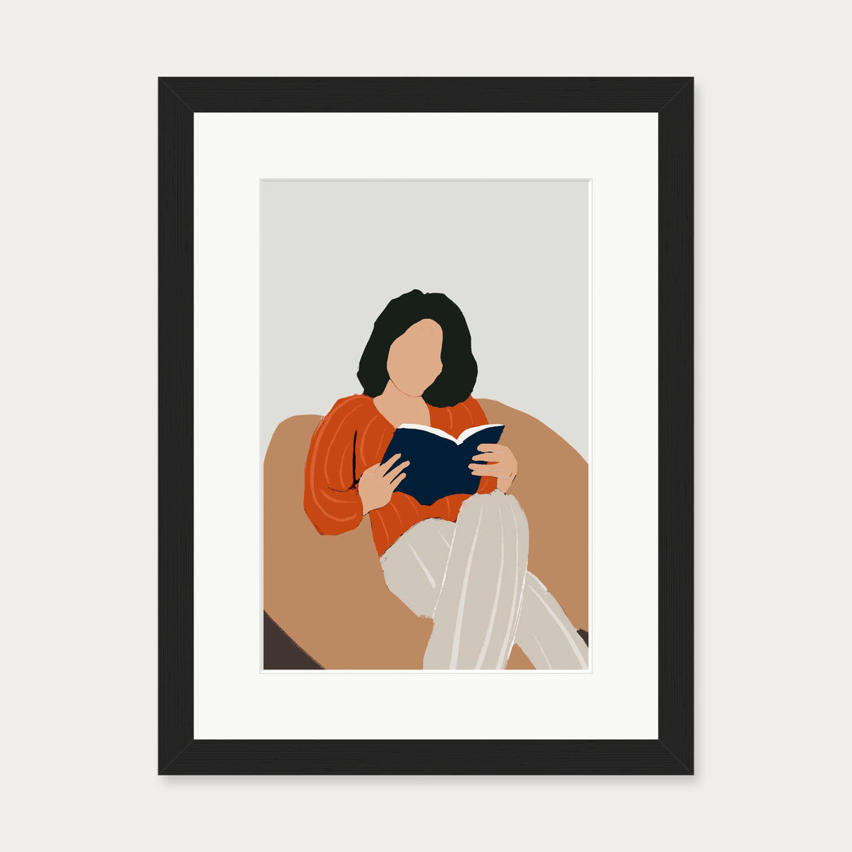 A Good Book — 30 x 40 cm — Black Frame