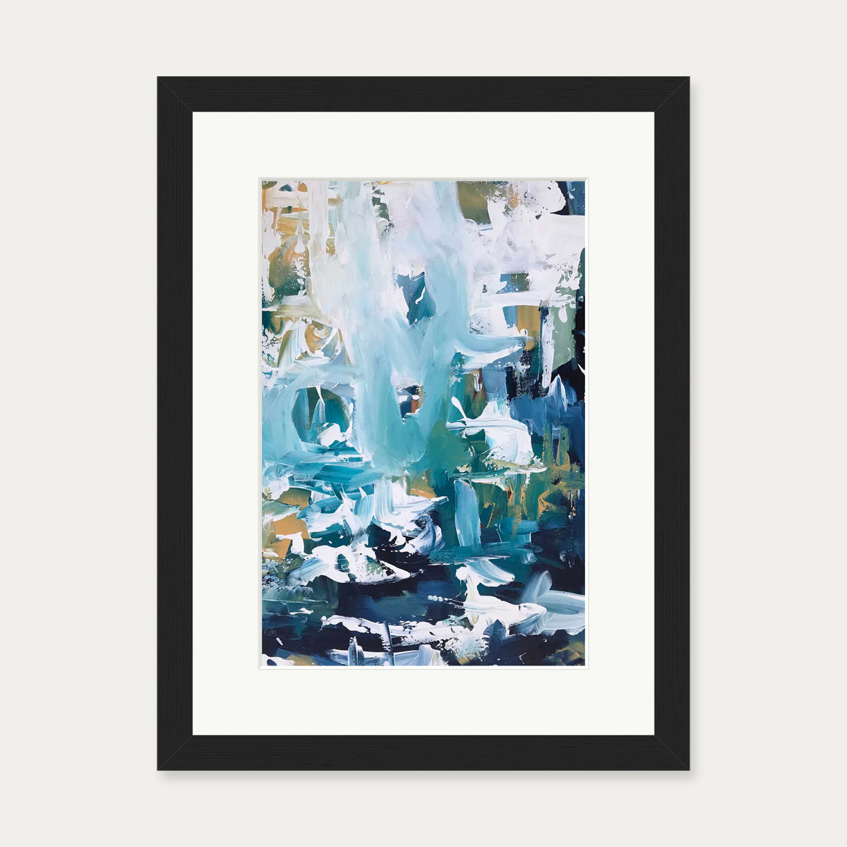 Abstract 102 Art Print — 30 x 40 cm — Black Frame