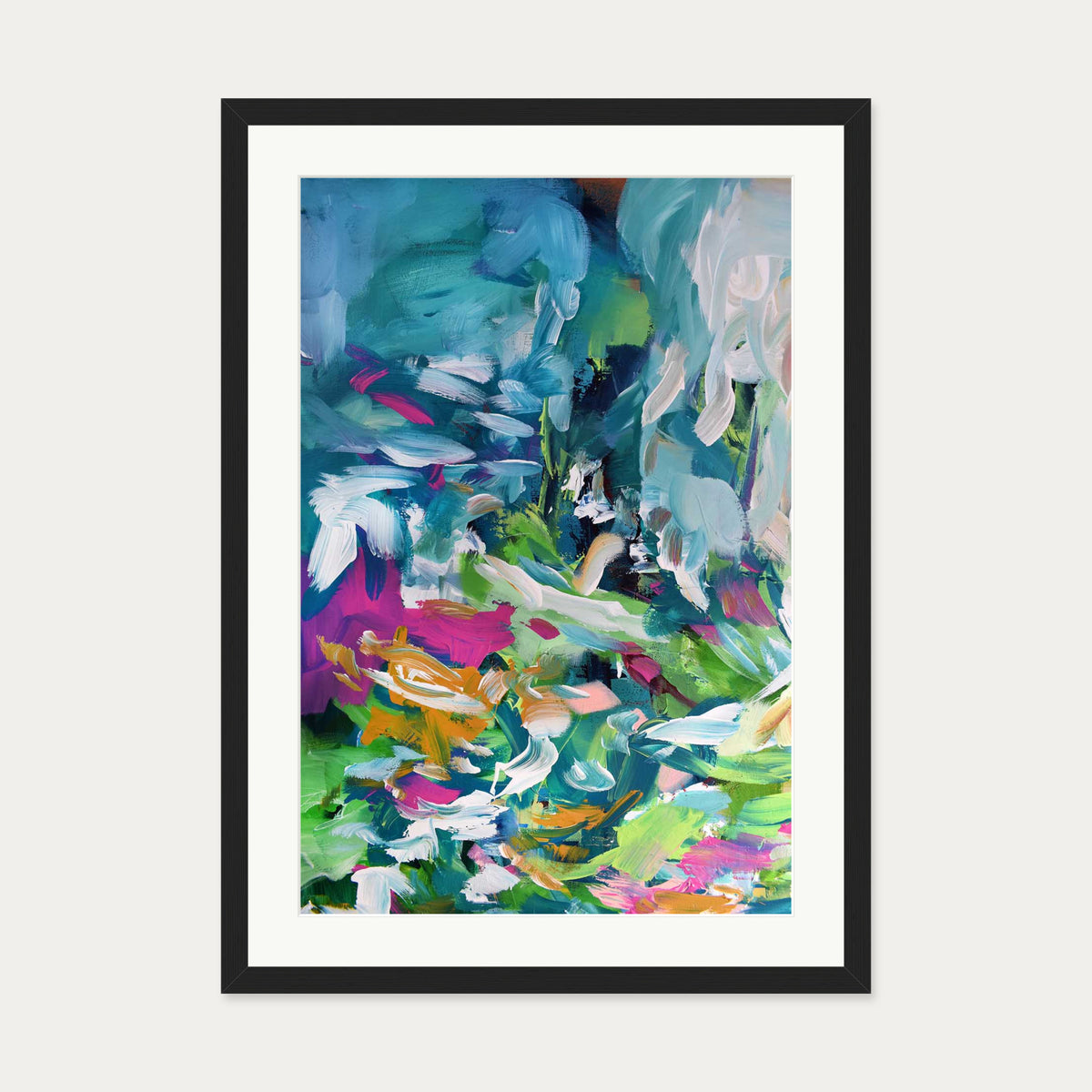 Abstract 148 Art Print — 50 x 70 cm — Black Frame