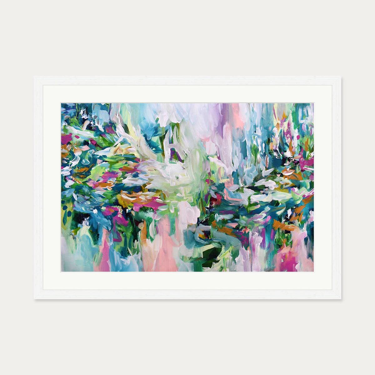 Abstract 149 Art Print — 50 x 70 cm — White Frame