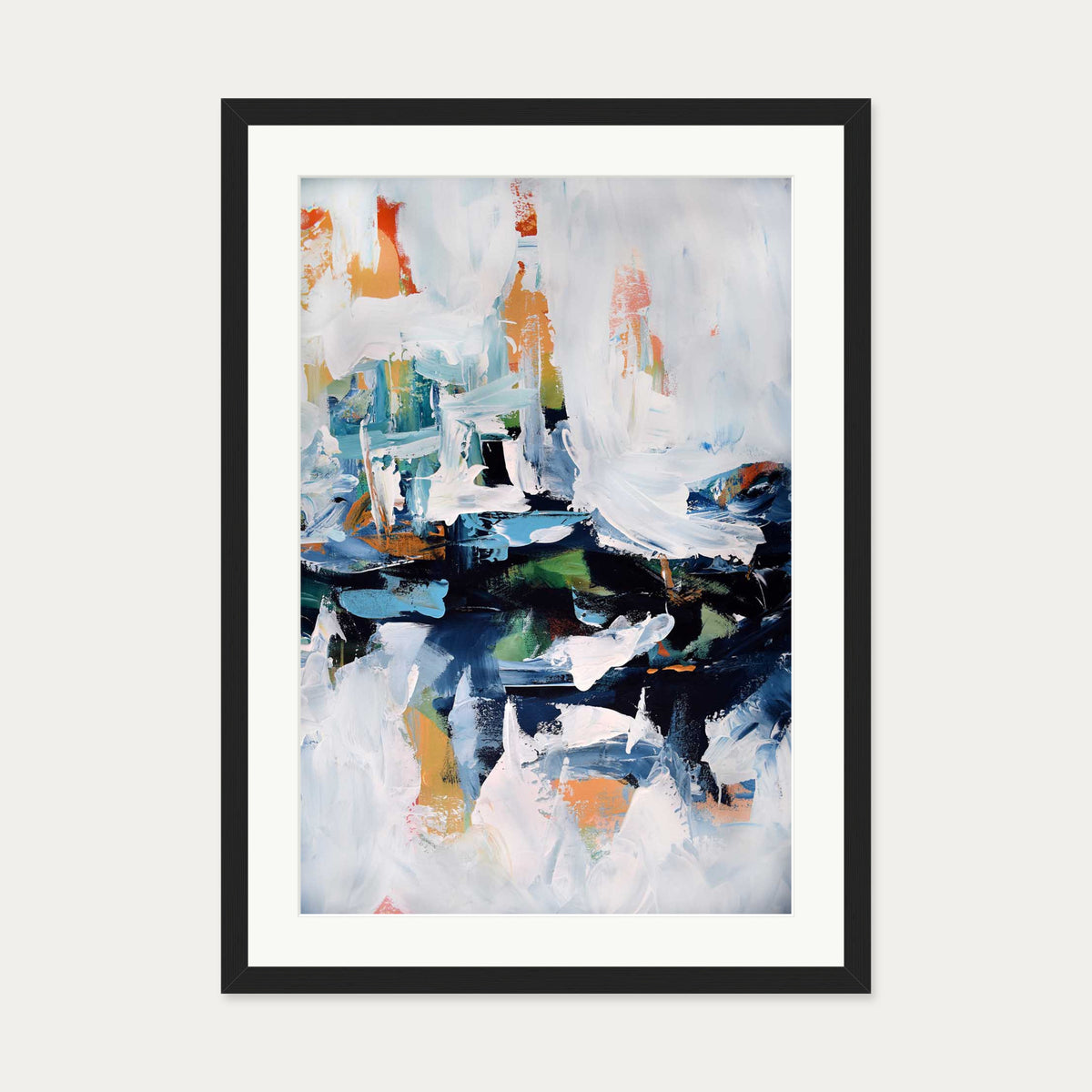 Abstract 155 Art Print — 50 x 70 cm — Black Frame