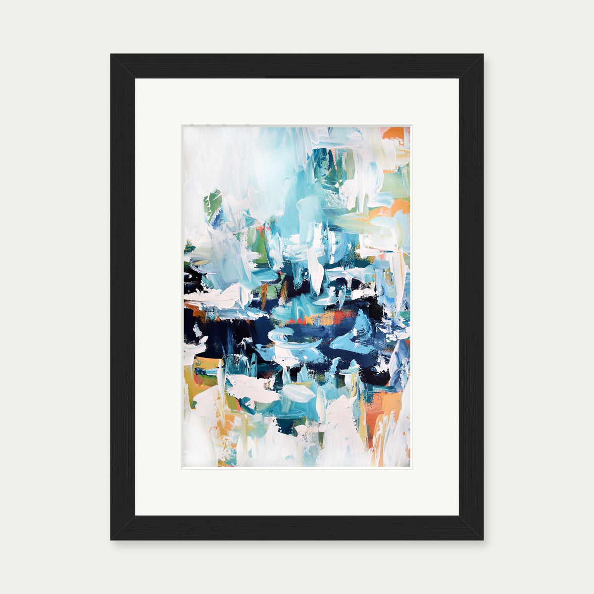 Abstract 161 Art Print — 30 x 40 cm — Black Frame
