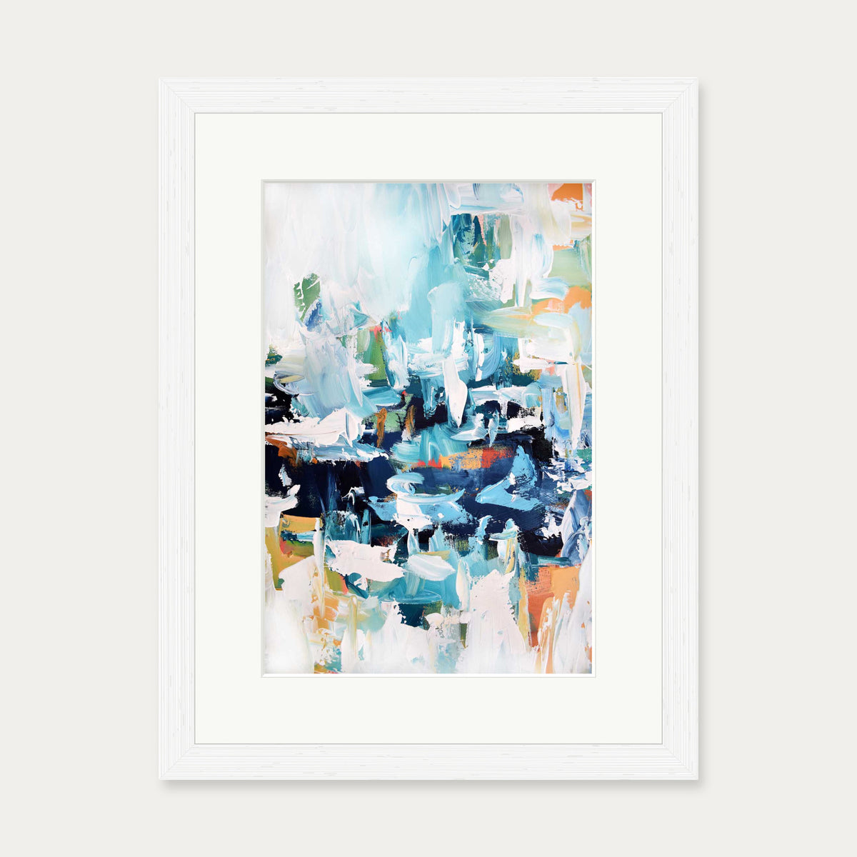 Abstract 161 Art Print — 30 x 40 cm — White Frame