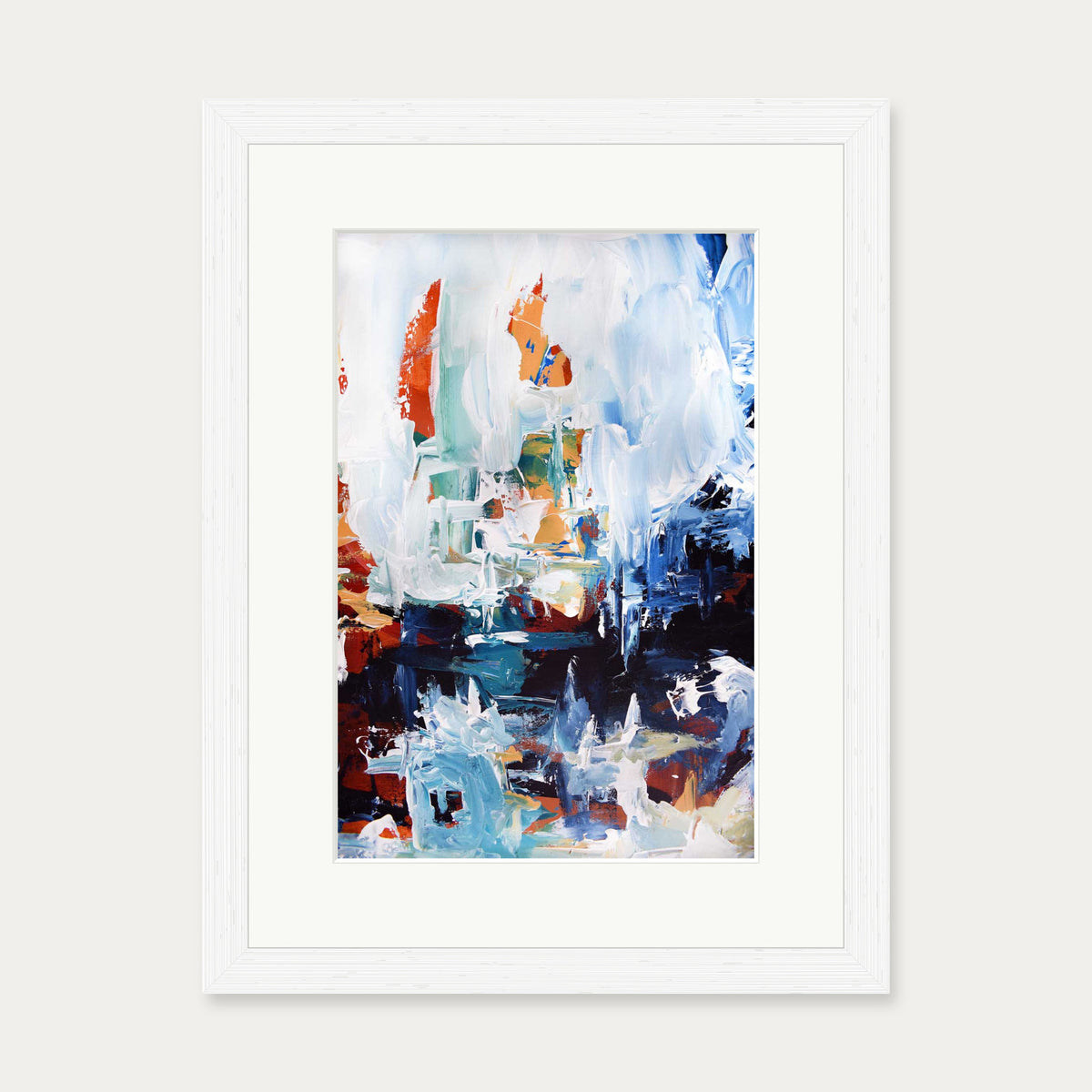 Abstract 165 Art Print — 30 x 40 cm — White Frame
