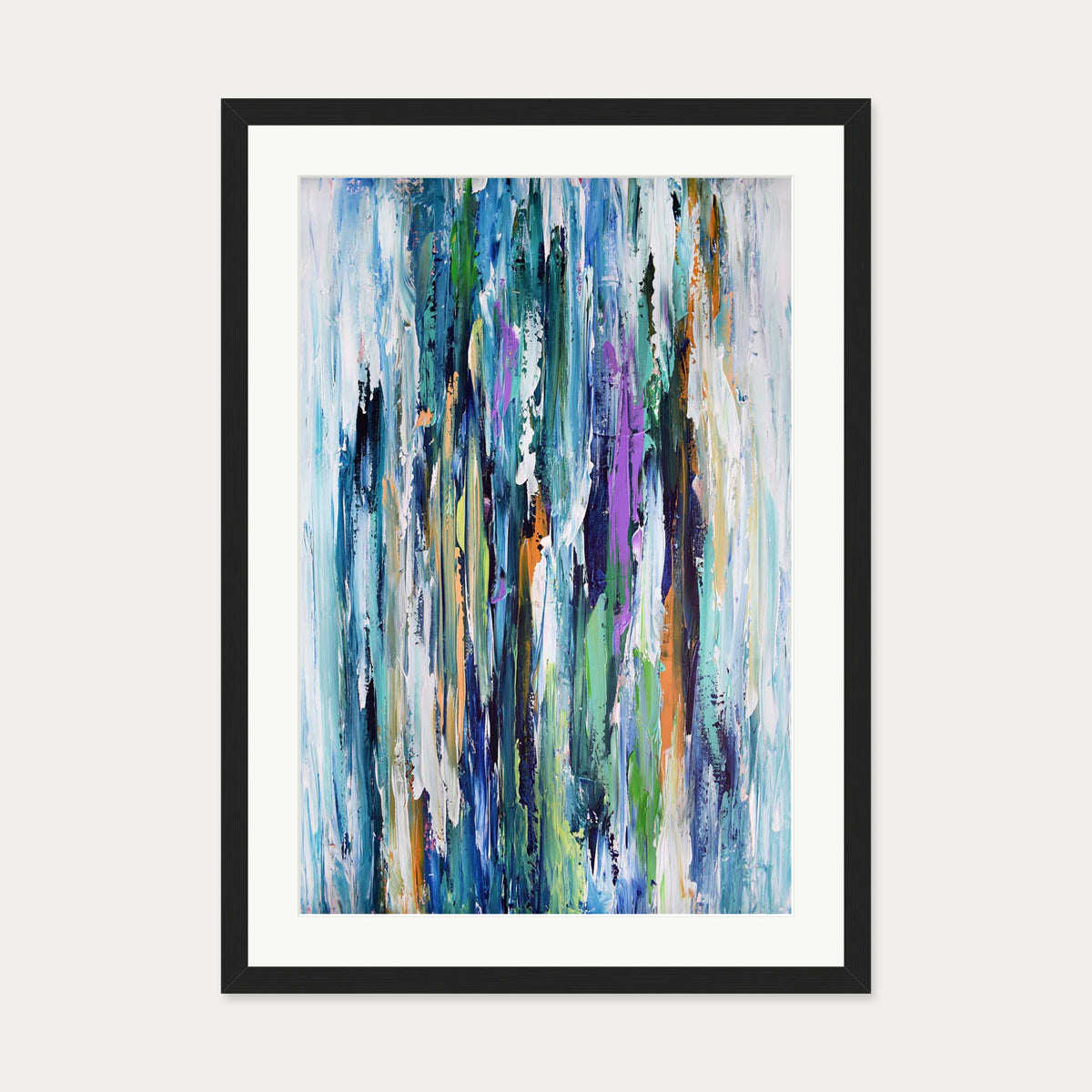 Abstract 167 Art Print — 50 x 70 cm — Black Frame