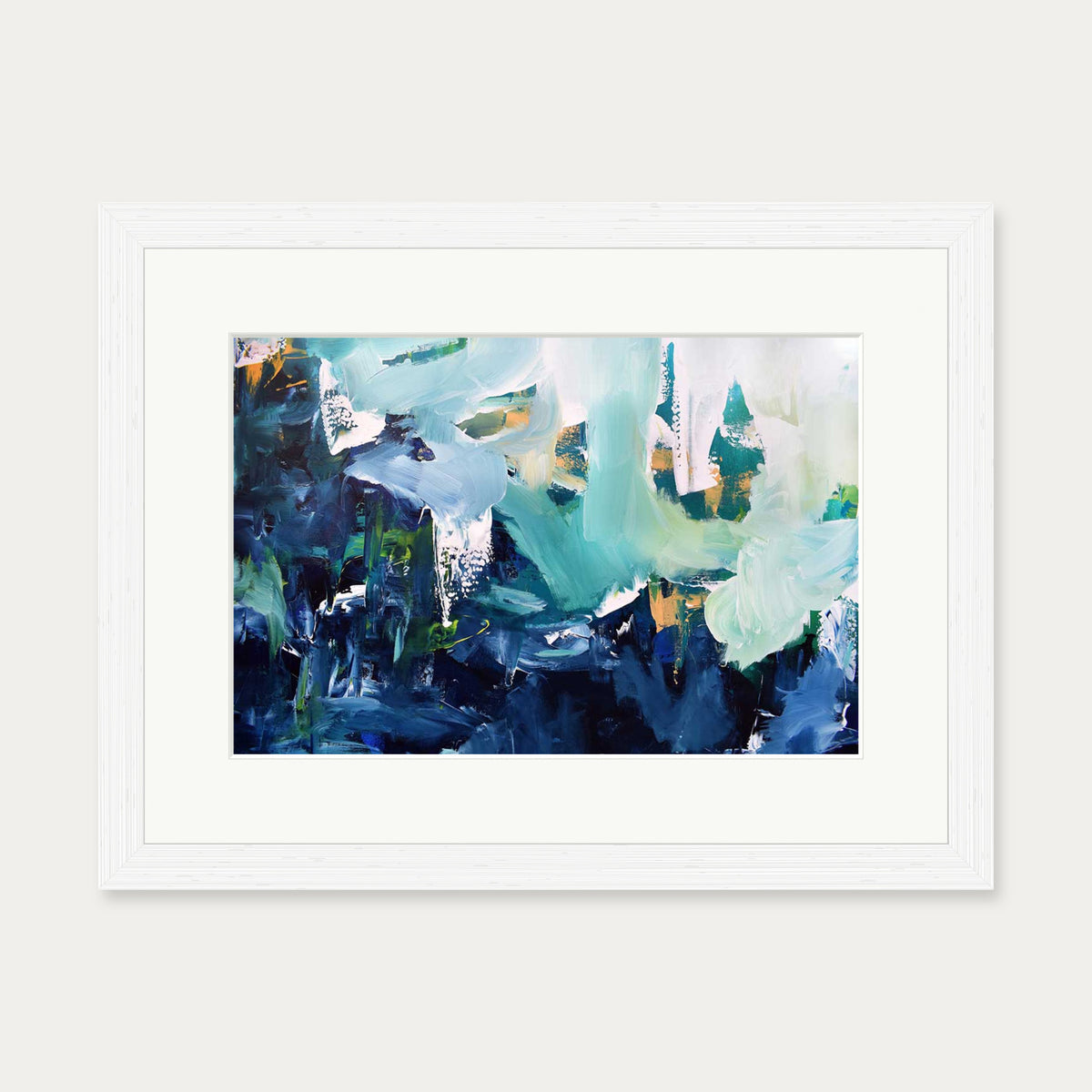 Abstract 176 Art Print — 30 x 40 cm — White Frame