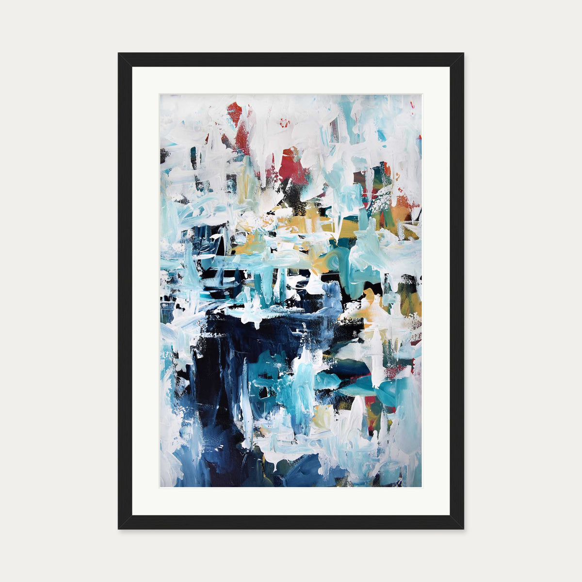 Abstract 196 Art Print — 50 x 70 cm — Black Frame