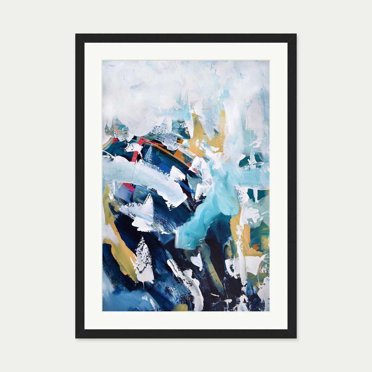 Abstract 201 Art Print — 50 x 70 cm — Black Frame