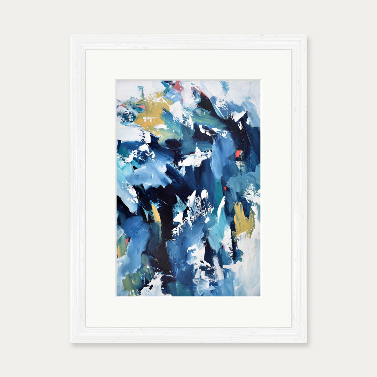 Abstract 203 Art Print — 30 x 40 cm — White Frame