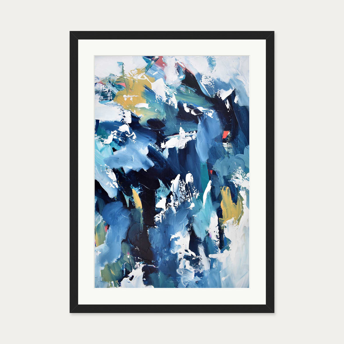 Abstract 203 Art Print — 50 x 70 cm — Black Frame