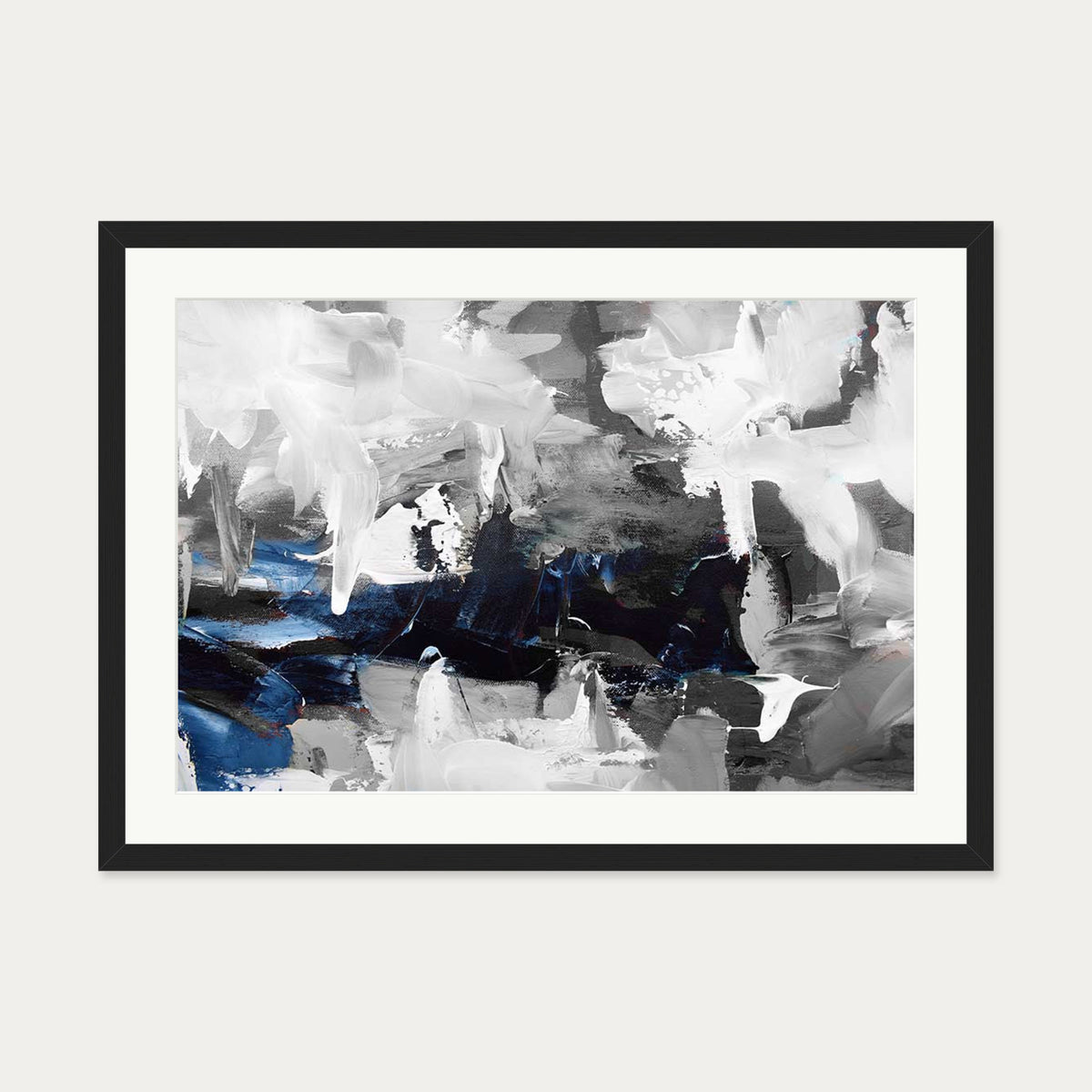 Abstract 223 Art Print — 50 x 70 cm — Black Frame