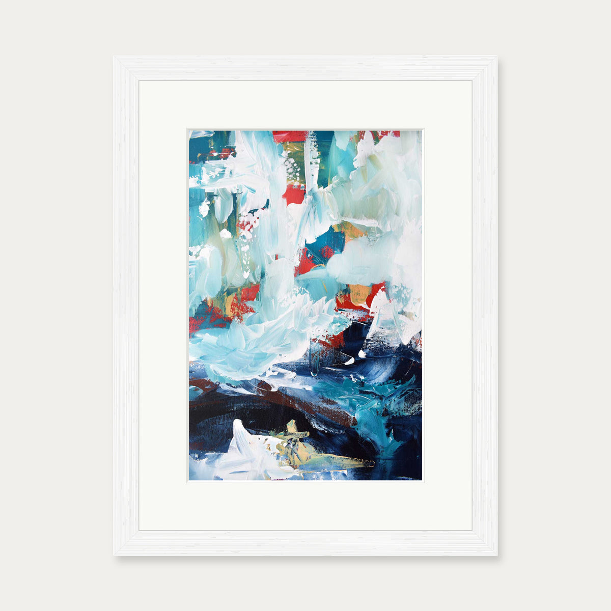 Abstract 237 Art Print — 30 x 40 cm — White Frame