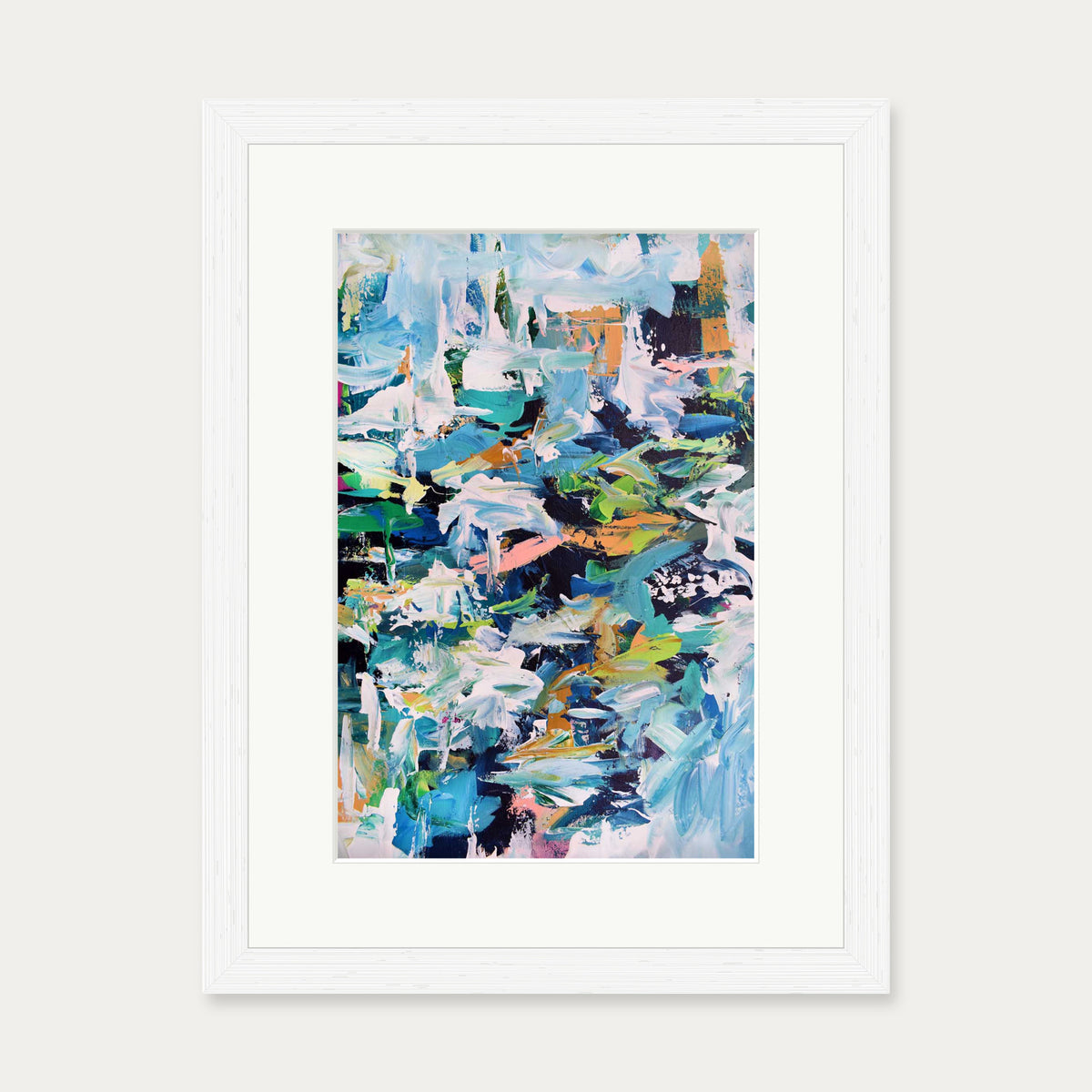 Abstract 239 Art Print — 30 x 40 cm — White Frame