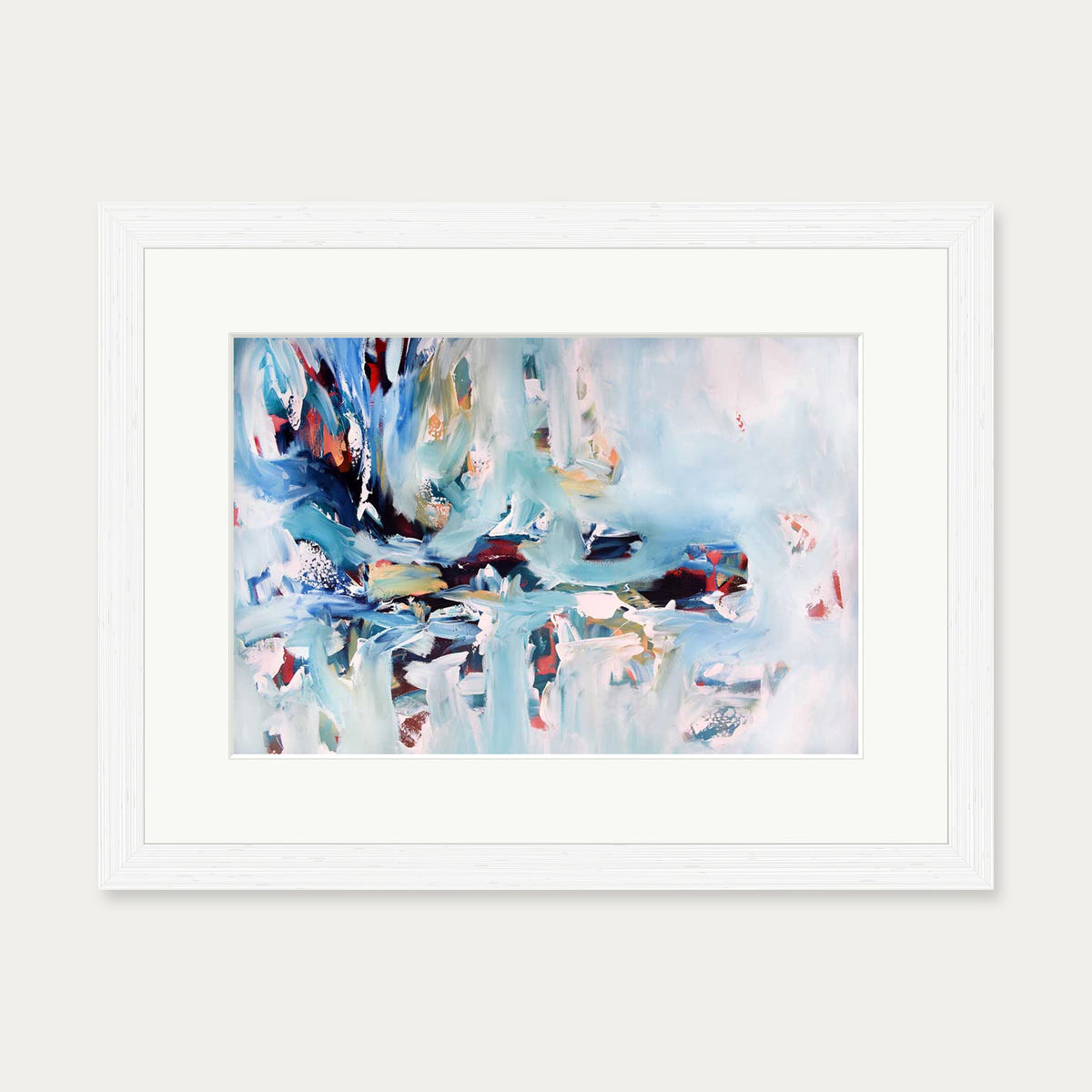 Abstract 241 Art Print — 30 x 40 cm — White Frame