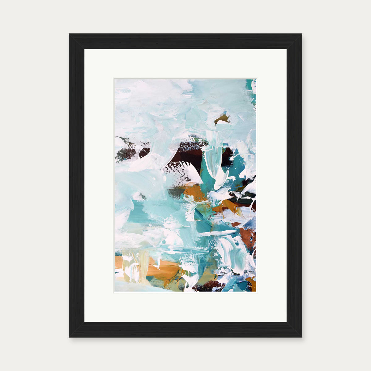 Abstract 254 Art Print — 30 x 40 cm — Black Frame