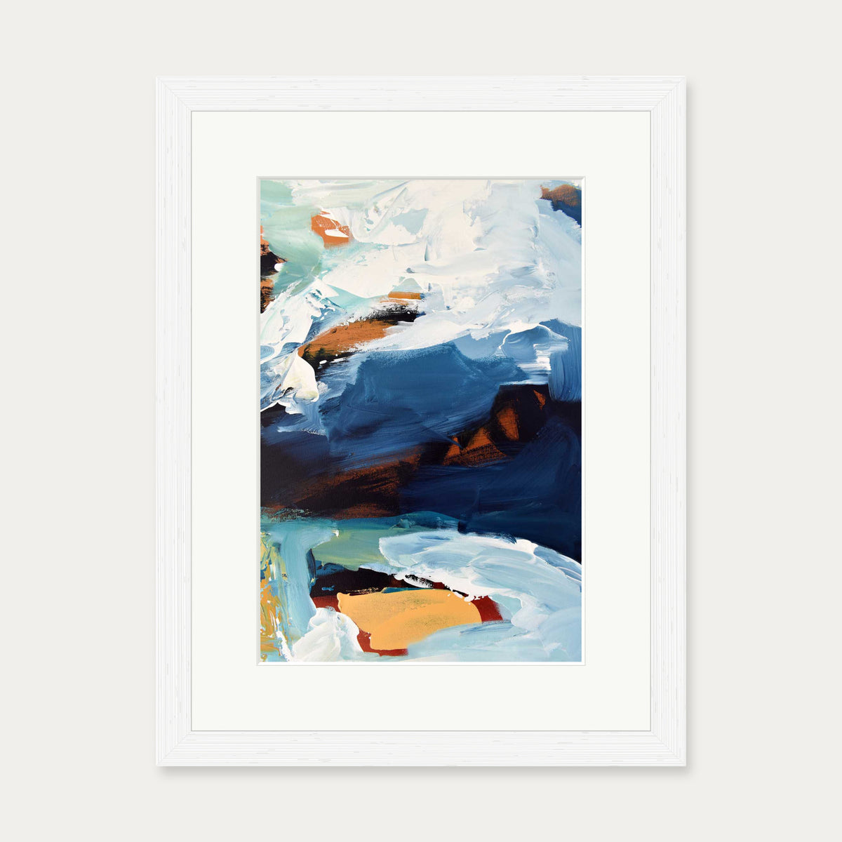Abstract 274 Art Print — 30 x 40 cm — White Frame