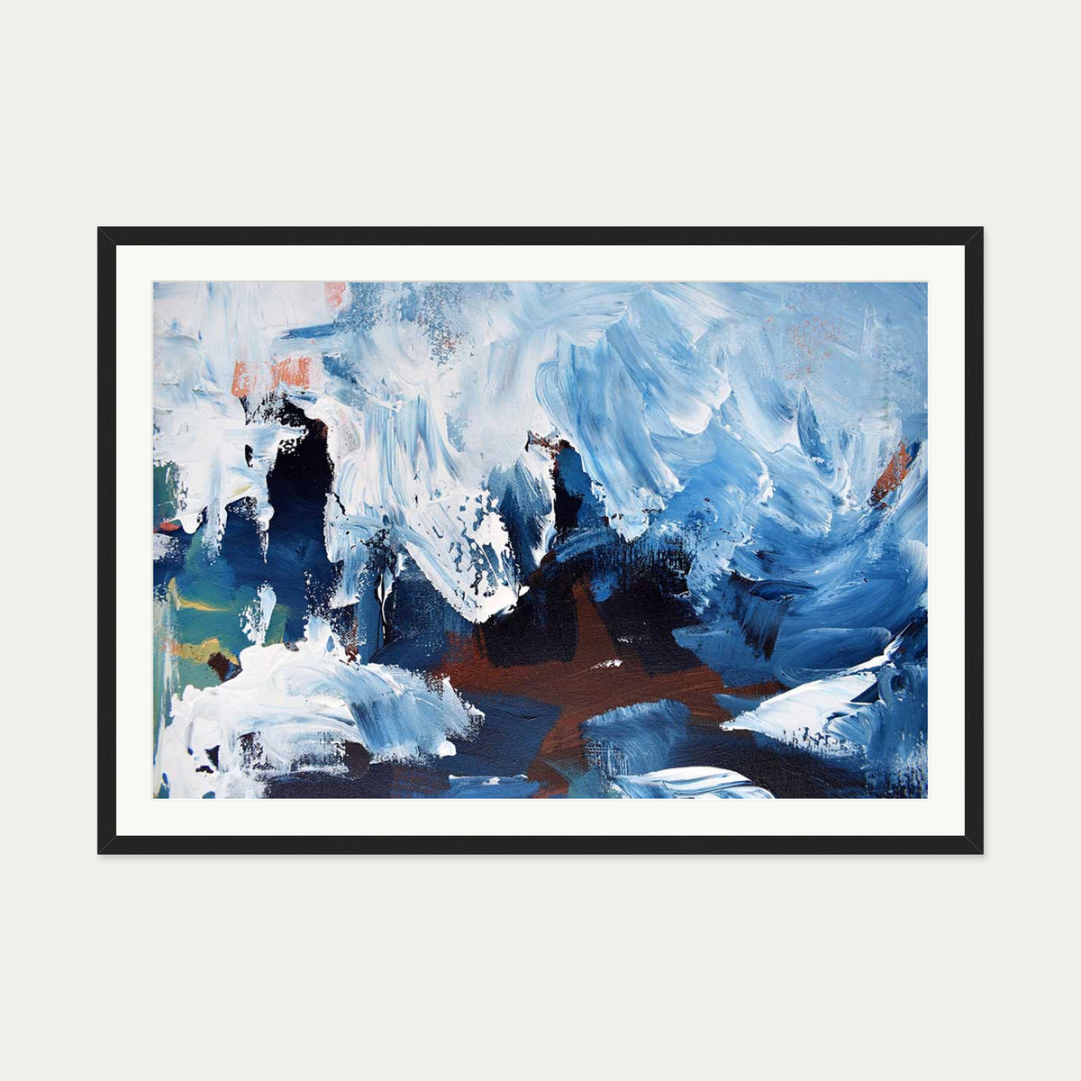 Abstract 277 Art Print — 70 x 100 cm — Black Frame