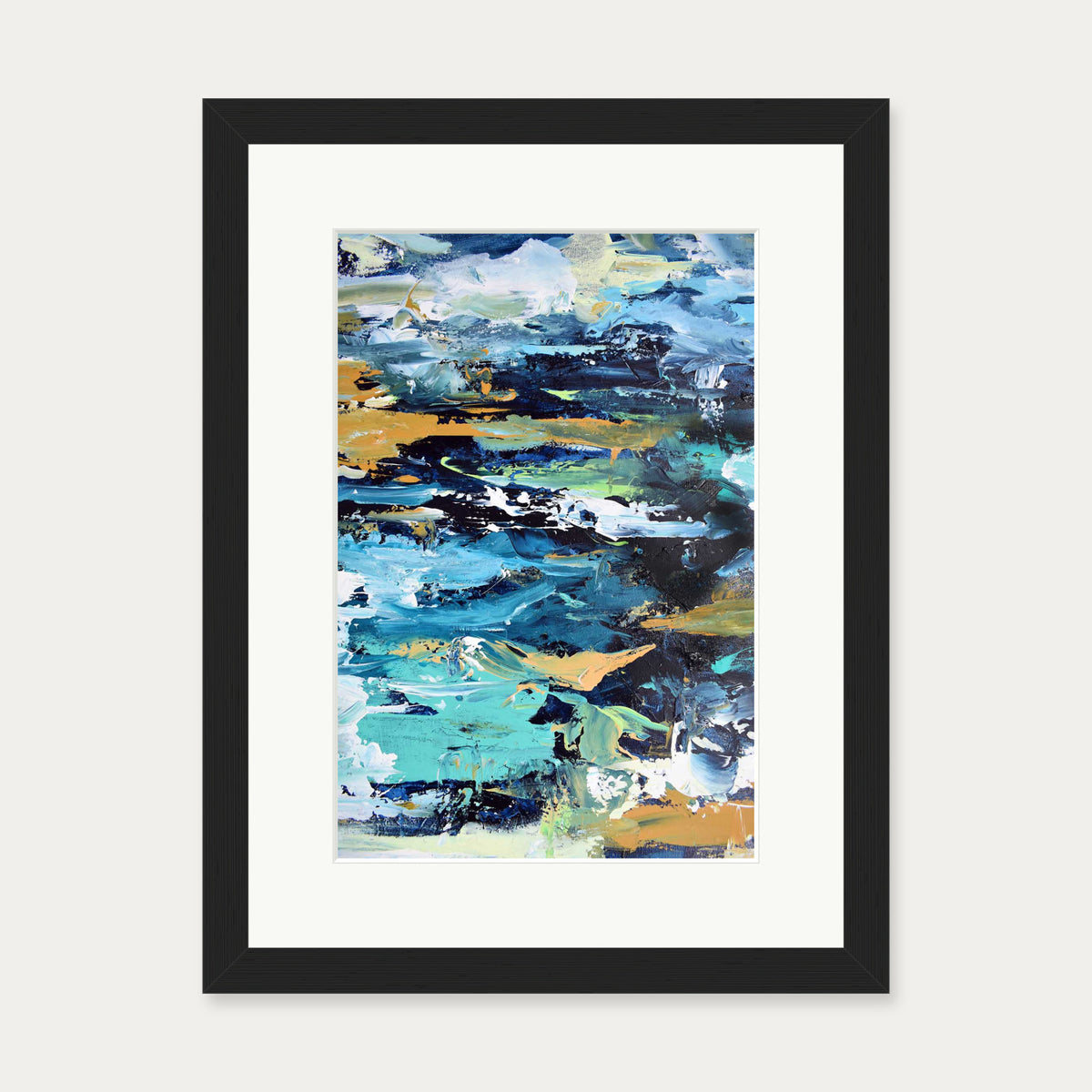 Abstract 280 Art Print — 30 x 40 cm — Black Frame