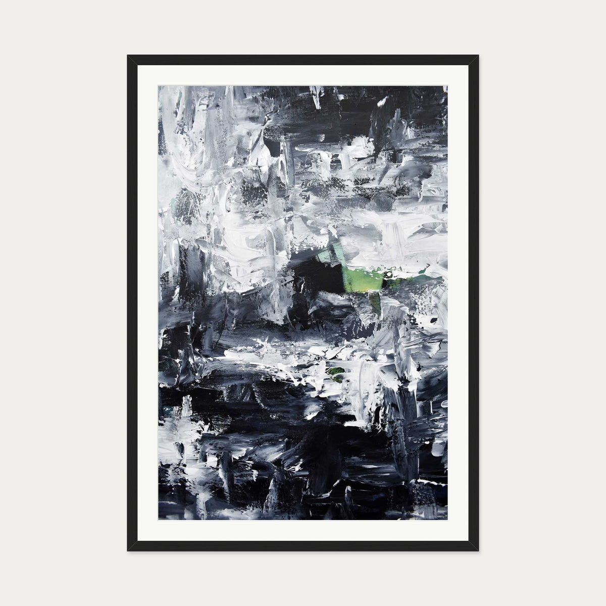 Abstract 291 Art Print — 70 x 100 cm — Black Frame
