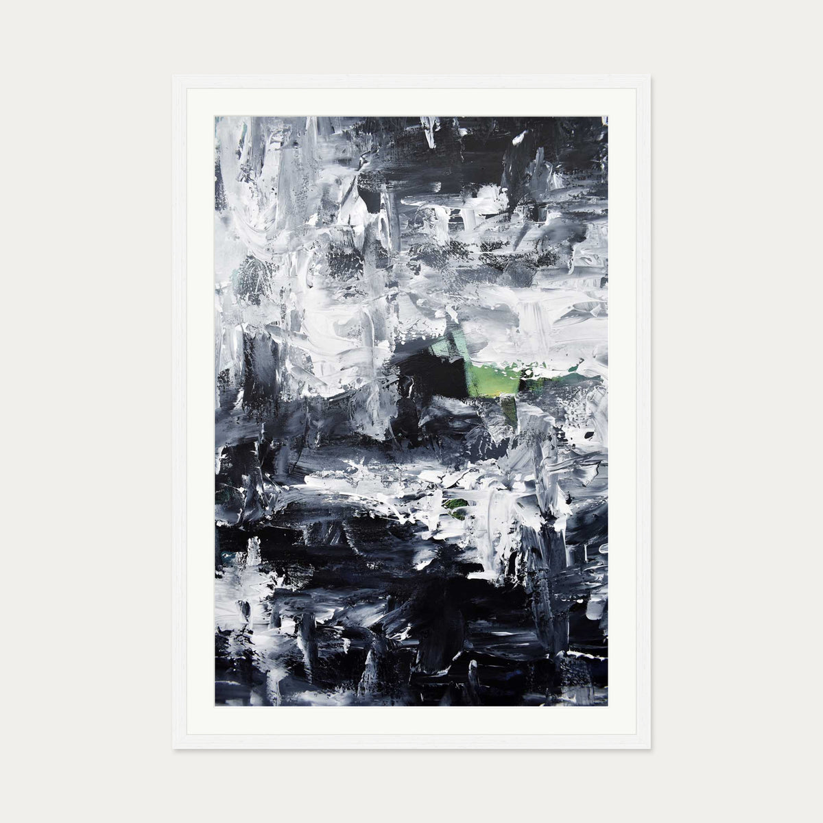 Abstract 291 Art Print — 70 x 100 cm — White Frame