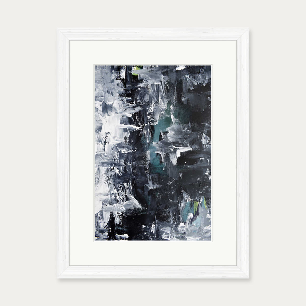 Abstract 292 Art Print — 30 x 40 cm — White Frame