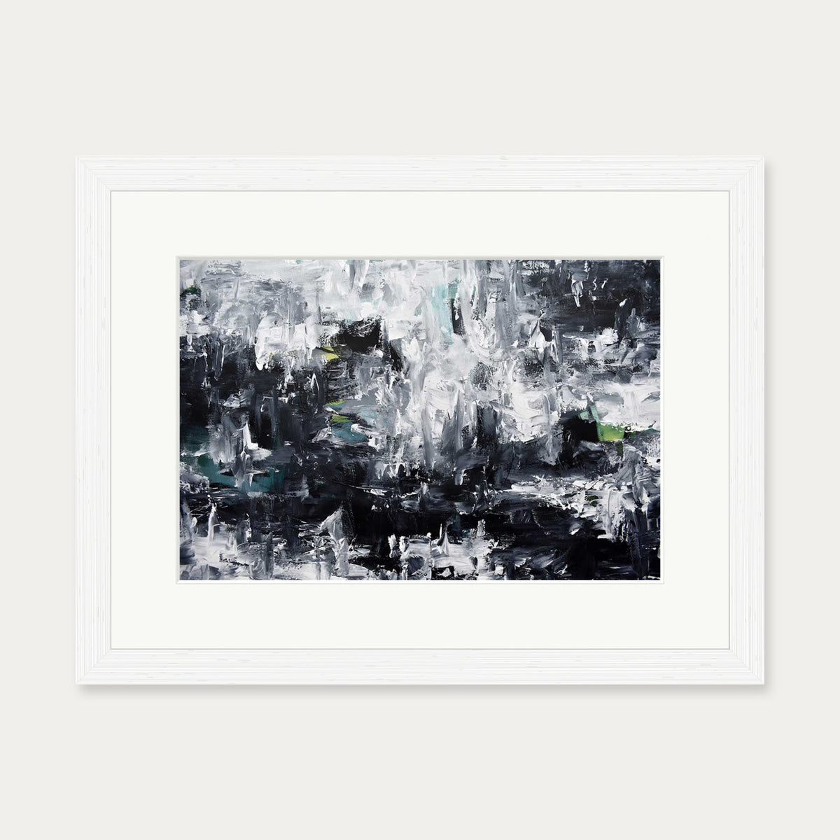 Abstract 293 Art Print — 30 x 40 cm — White Frame