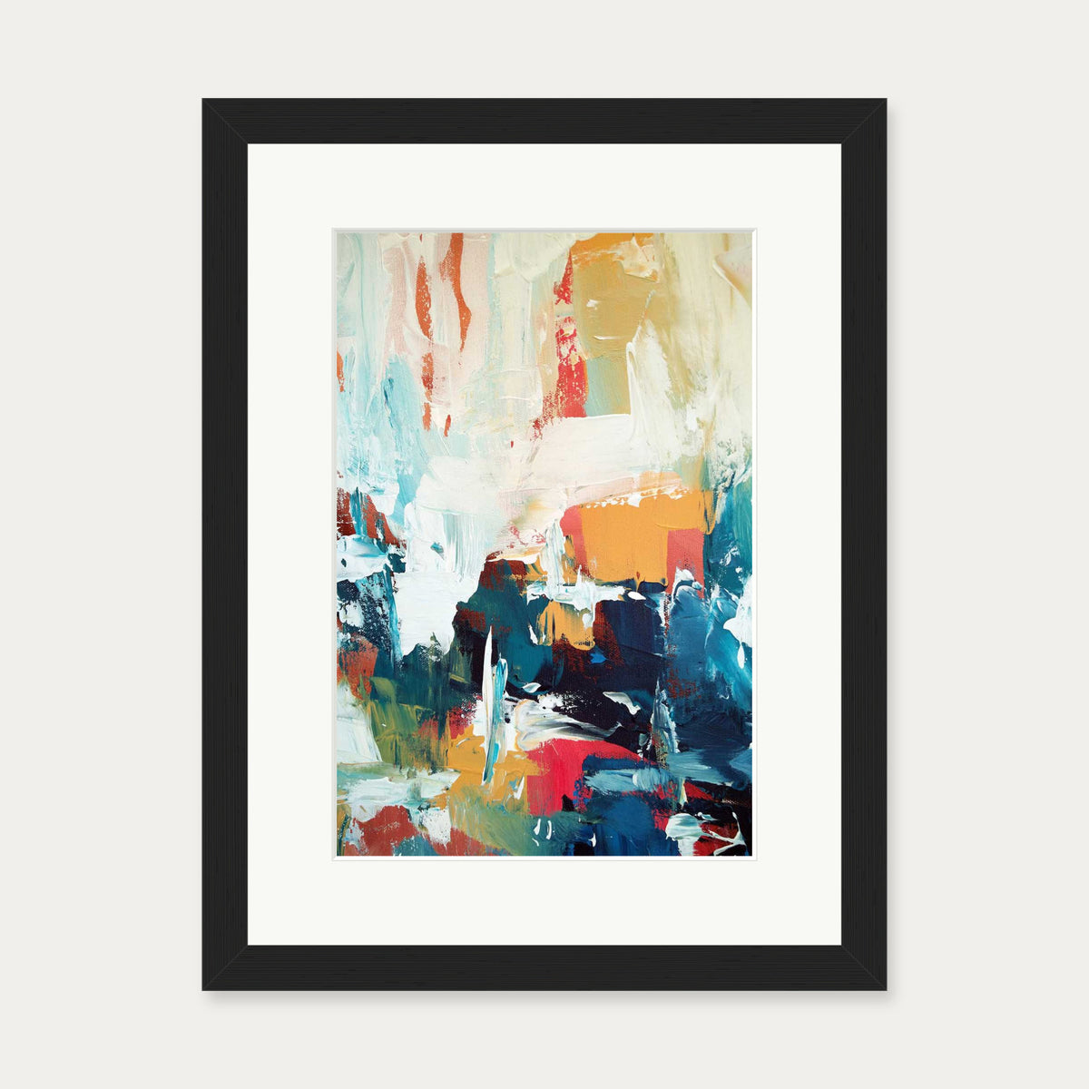 Abstract 30 Art Print — 30 x 40 cm — Black Frame
